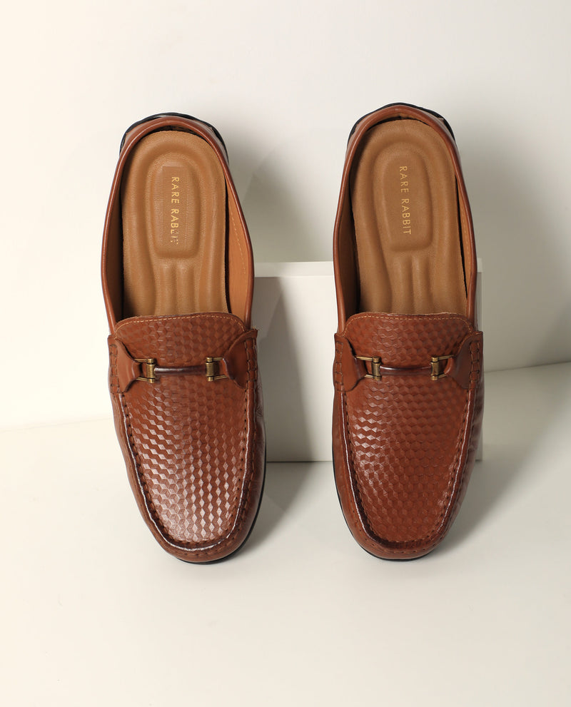 RARE RABBIT MEN'S DARY TAN SHOES LEATHER FABRIC