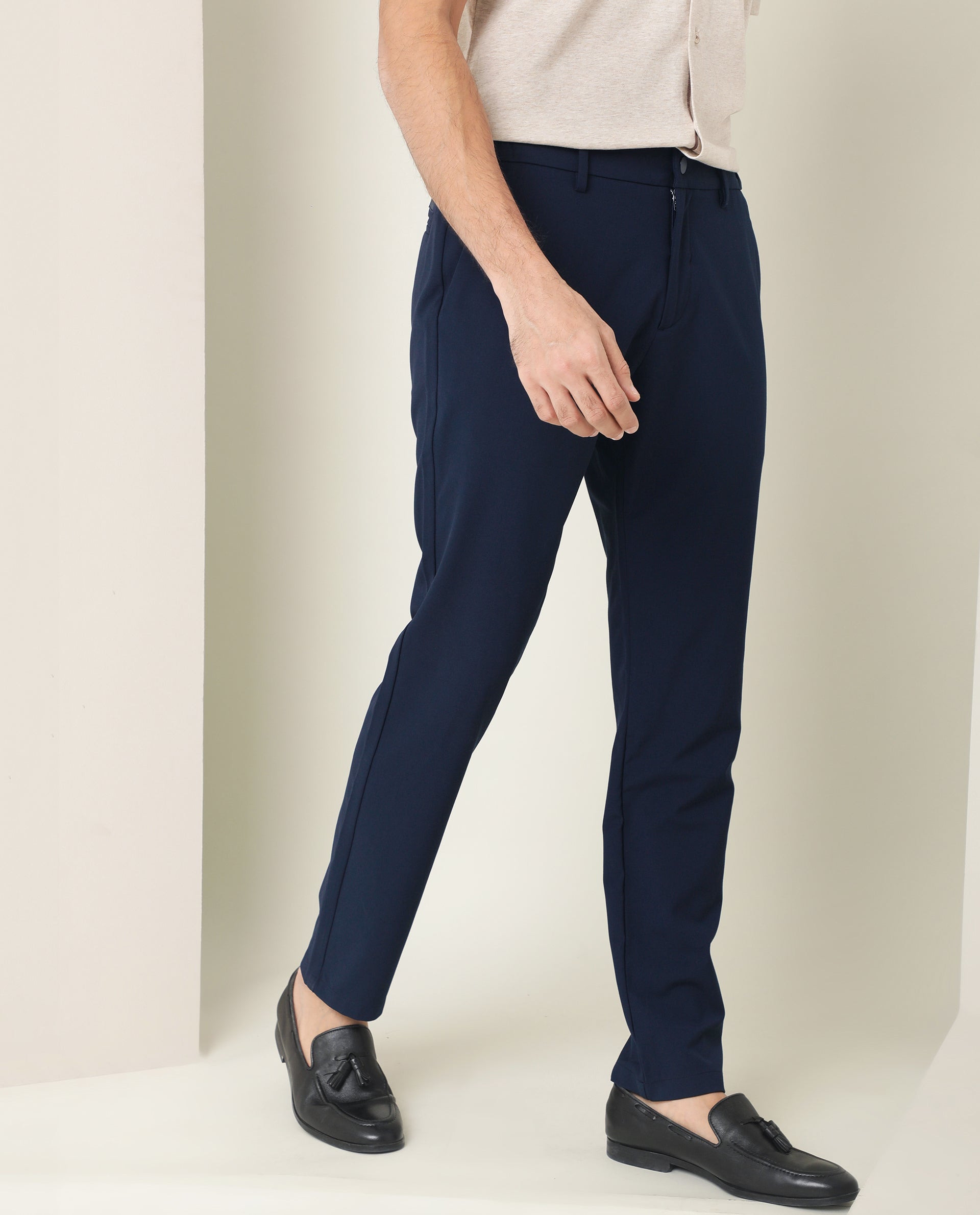 Men Formal Trouser Black Comfort Fit Corporate Pants Online TRO.1