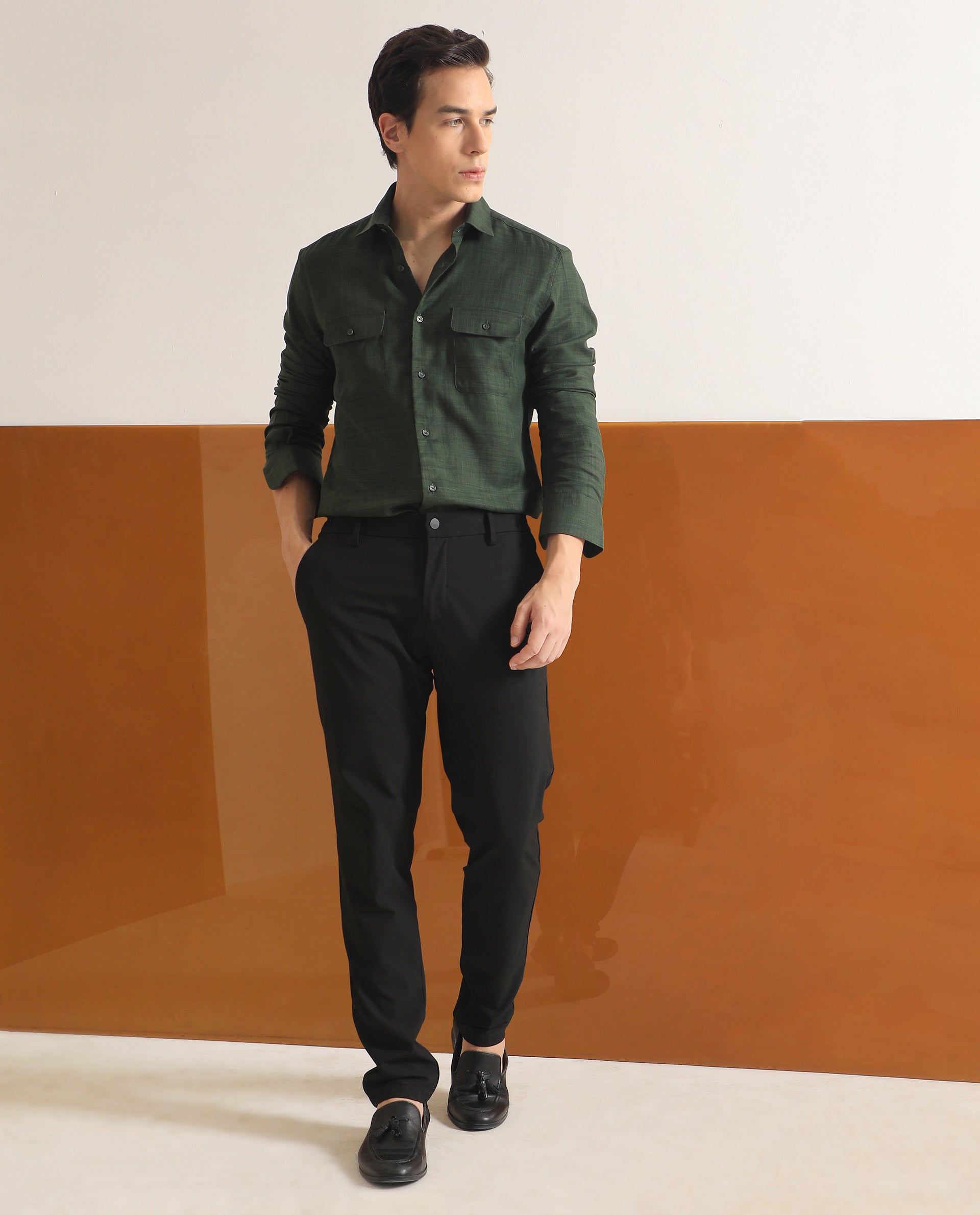 Buy OLIVE Trousers & Pants for Men by Rare Rabbit Online | Ajio.com