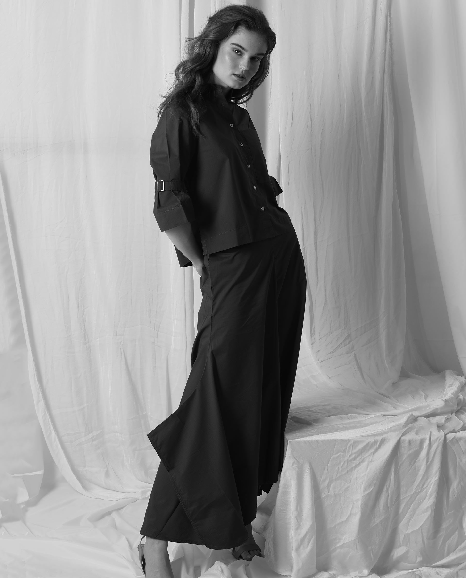 Rareism Womens Sendai Petrol Top Poly Lycra Fabric Regular Fit Half Sleeve Collared Neck