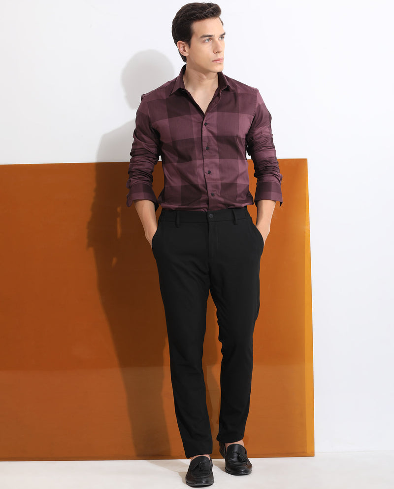 Buy Louis Philippe Men Maroon Classic Fit Print Half Sleeves Formal Shirt  Online