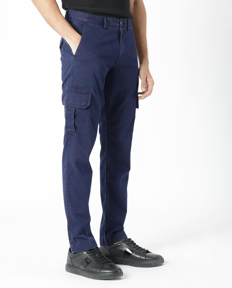 Buy Ed Hardy Navy Slim Cargo Trousers - Trousers for Men 609865 | Myntra