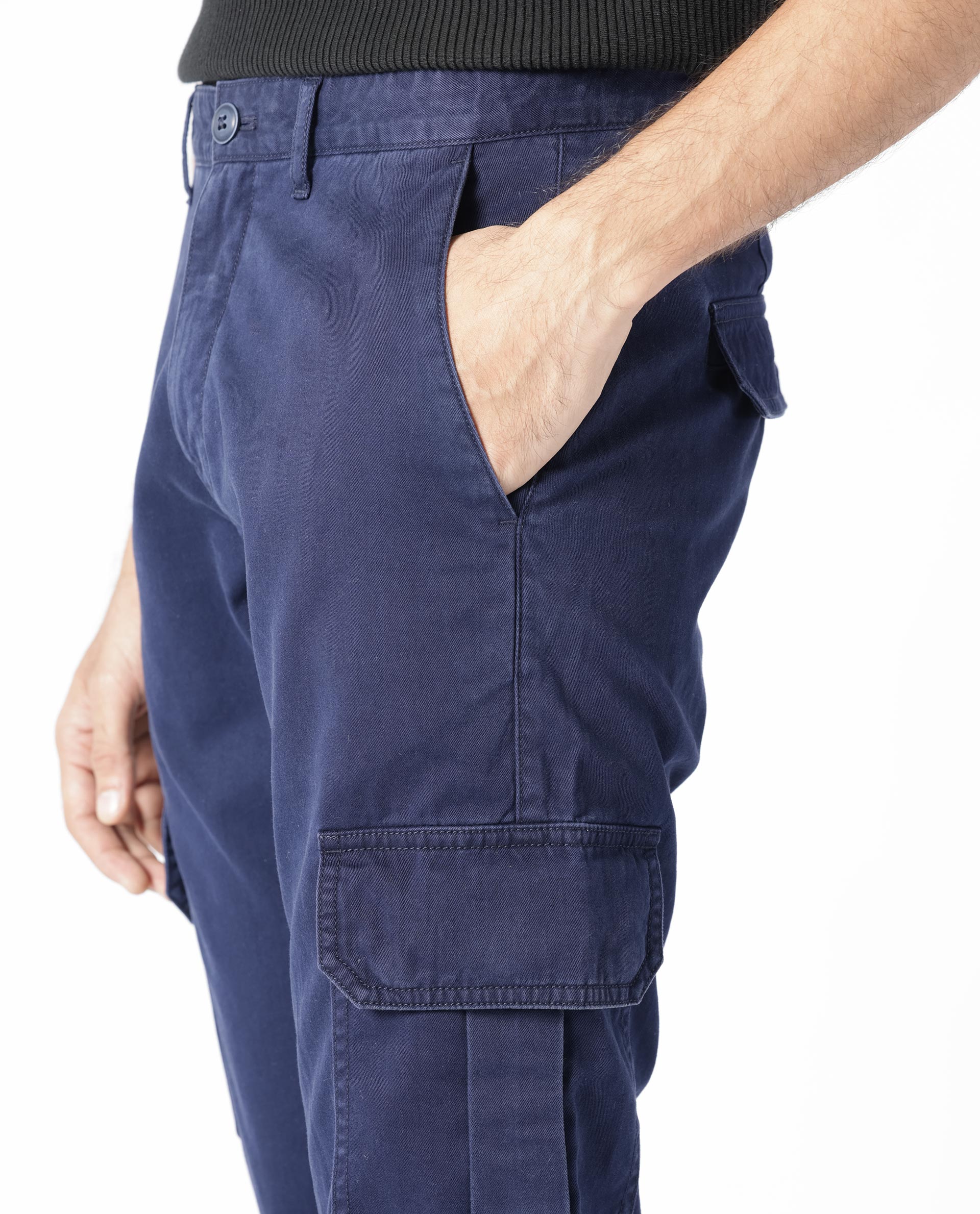 Brunello Cucinelli Straight-leg Cotton Cargo Trousers in Blue for Men | Lyst
