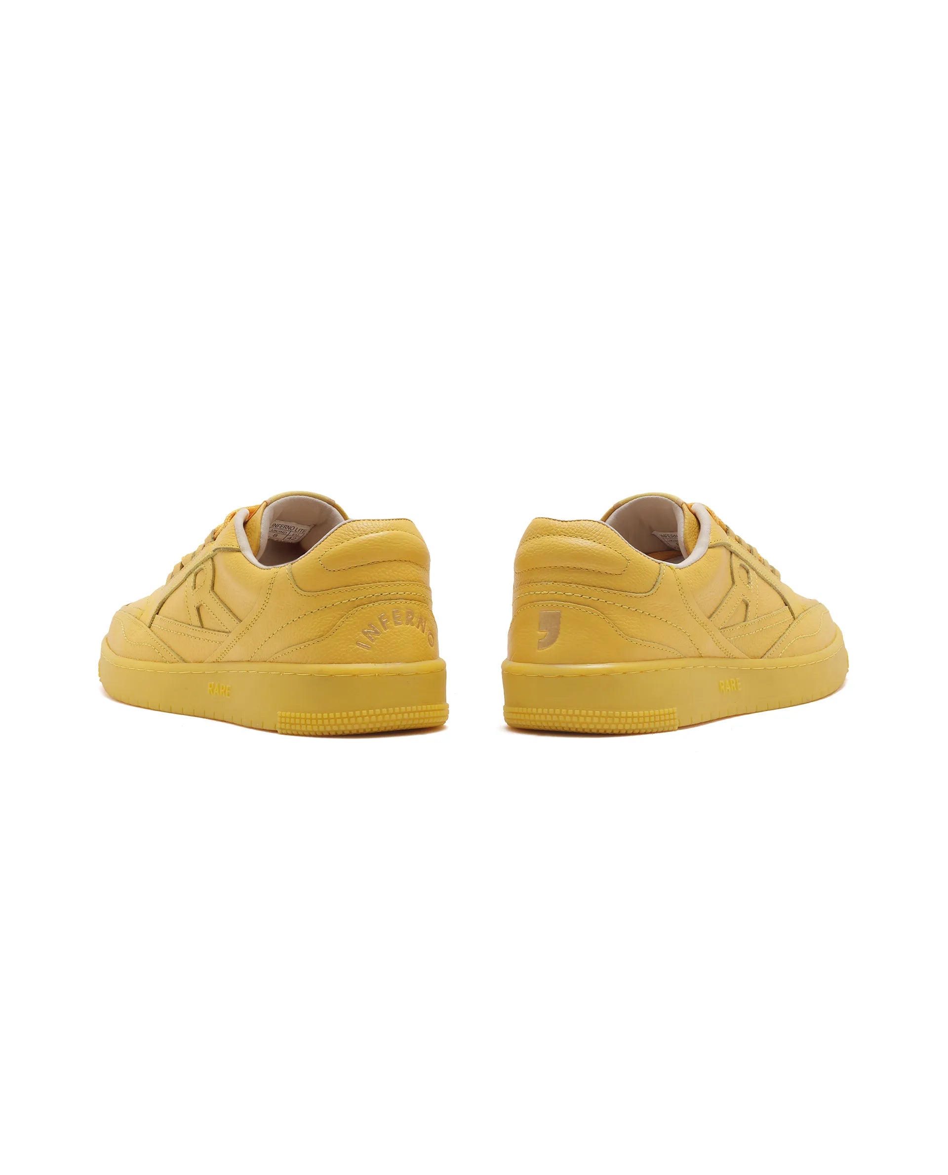 Rare Rabbit Men's Inferno Lite Yellow Lace-Up Closure Sneaker