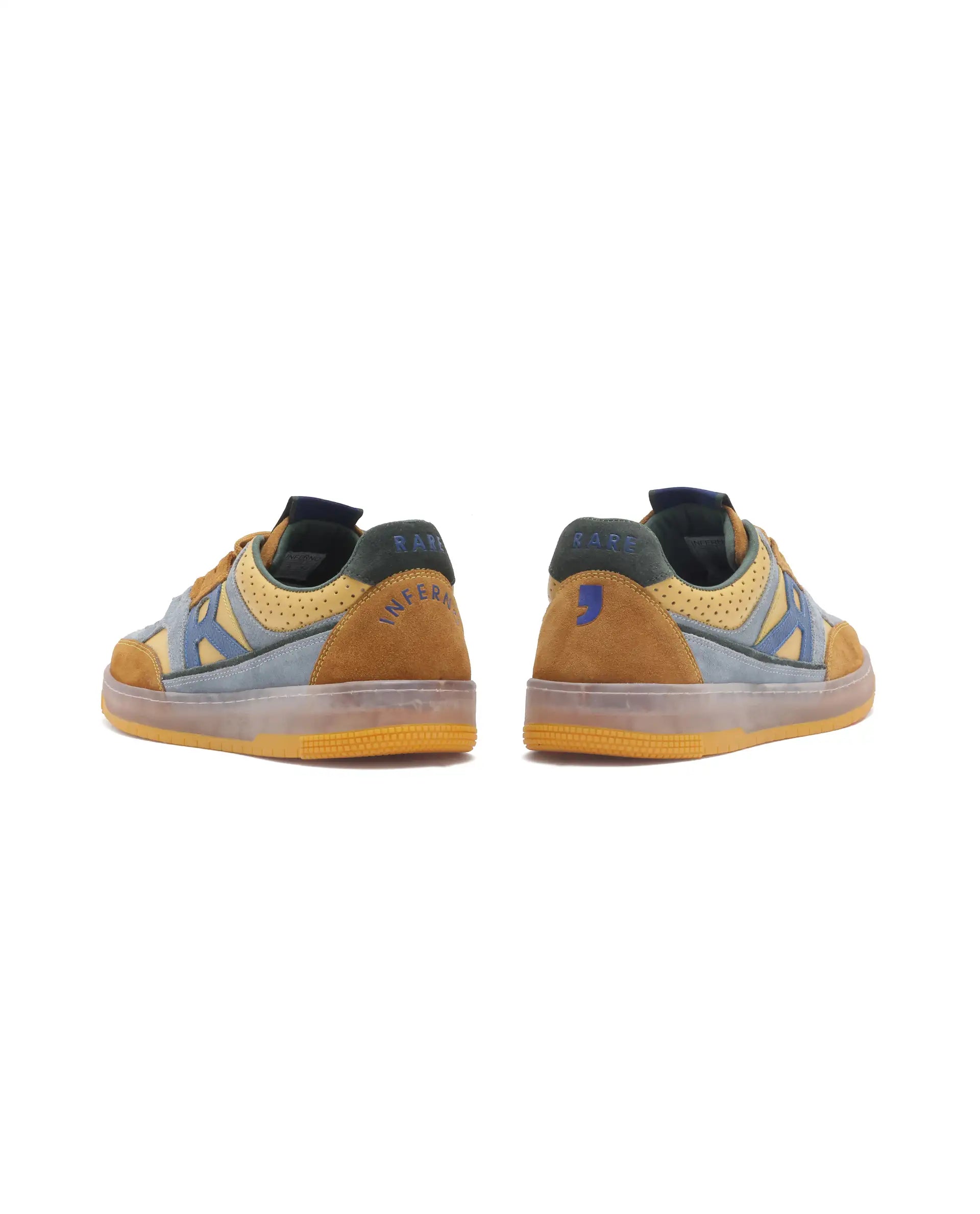 Rare Rabbit Men Inferno Yellow Lace-Up Closure Sneaker