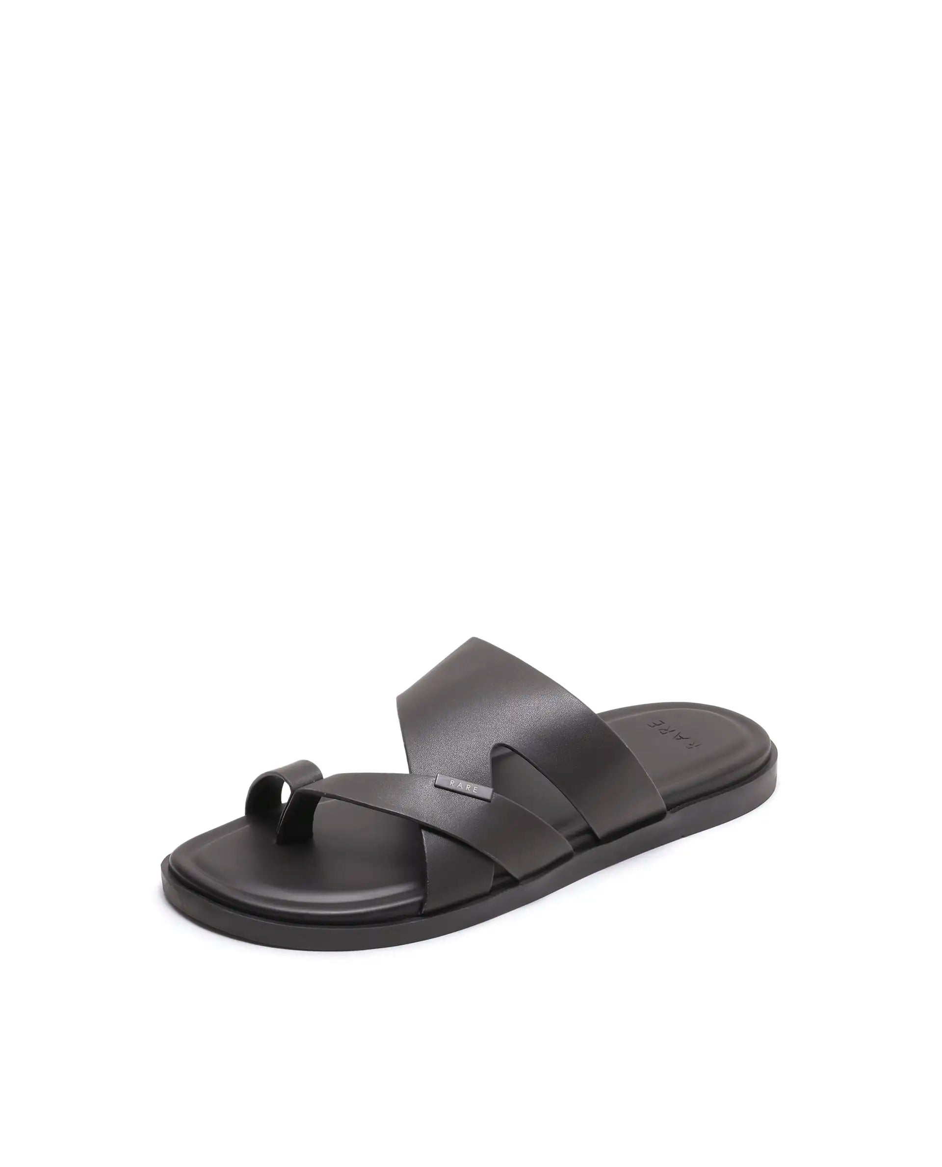 Rarez Men's Ivy Dark Coorg Coffee Leather Regular Sandal