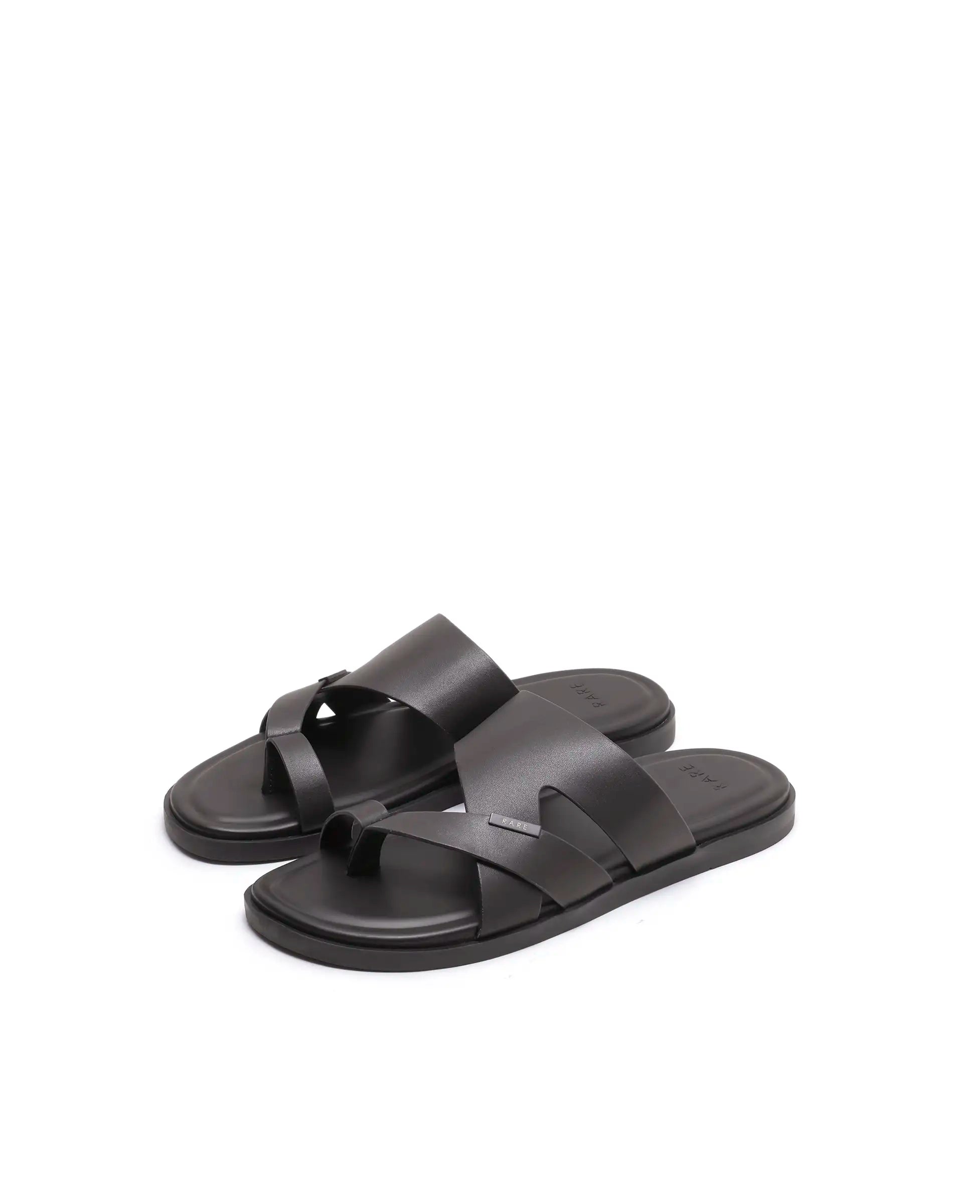 Rarez Men's Ivy Dark Coorg Coffee Leather Regular Sandal