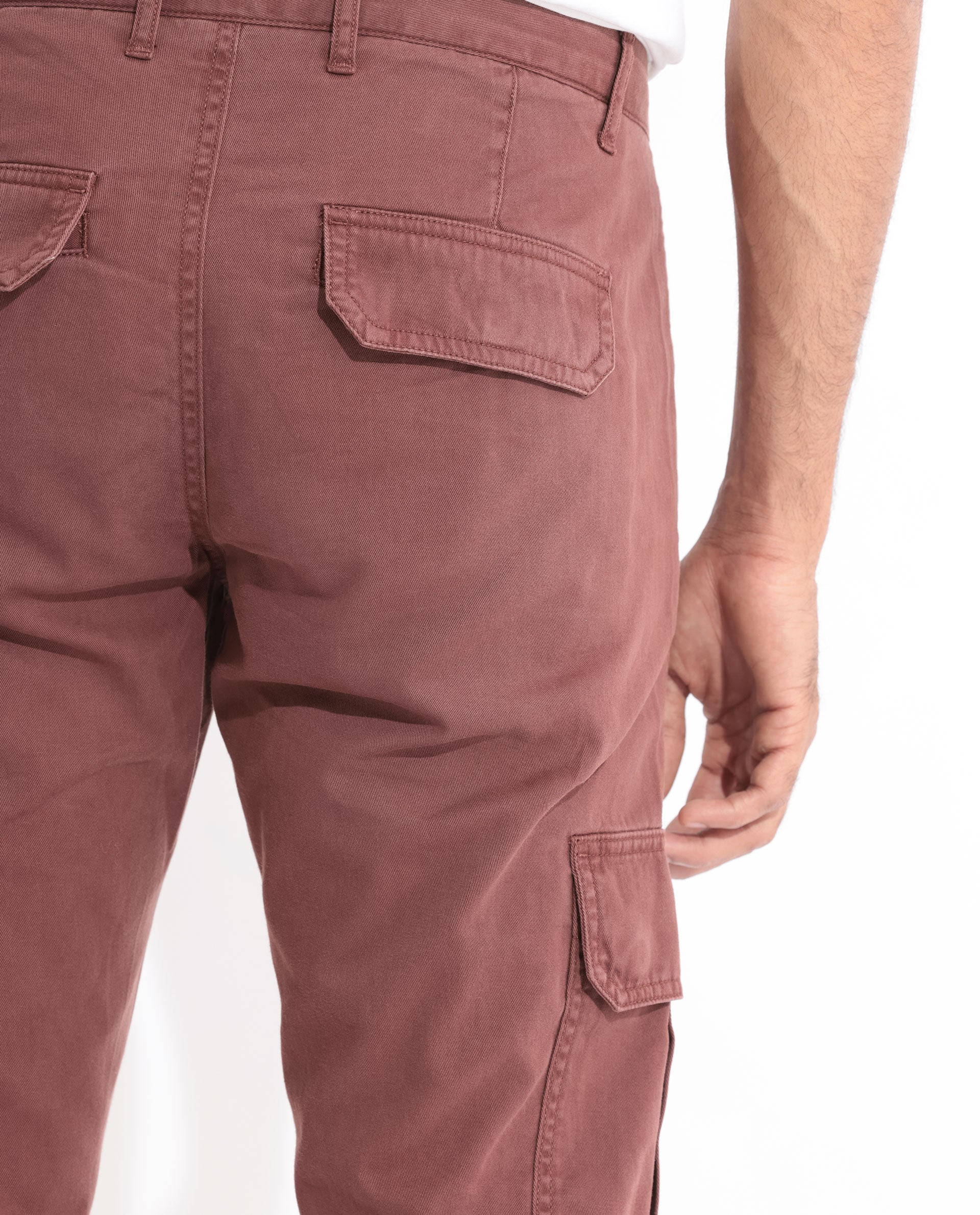 Clay Brown Stacked Cargo Pants – Iridium Clothing Co
