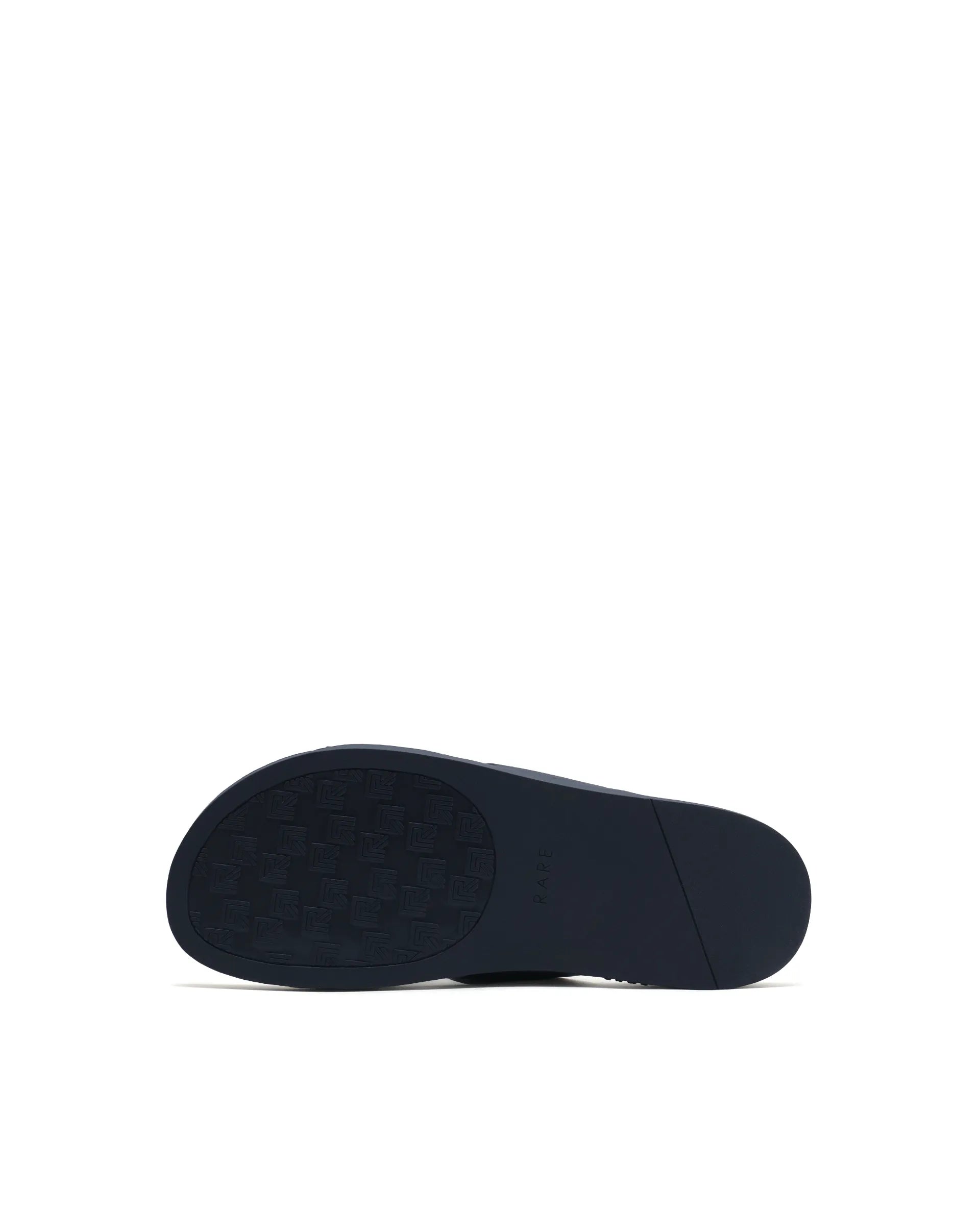 Rarez Men's Jaxa Dark Navy Leather Regular Sandal