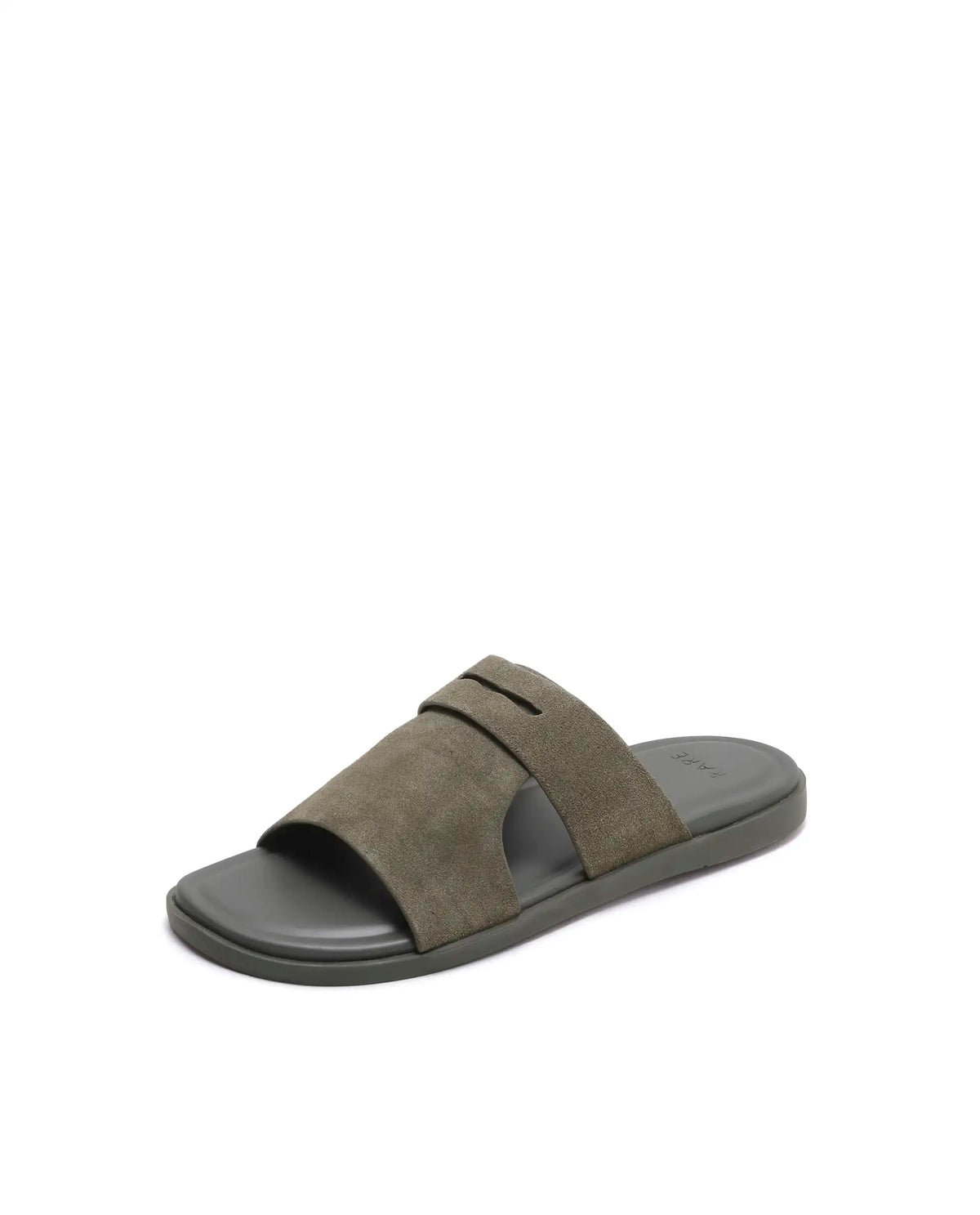 Rarez Men's Jaxa Olive Leather Regular Sandal