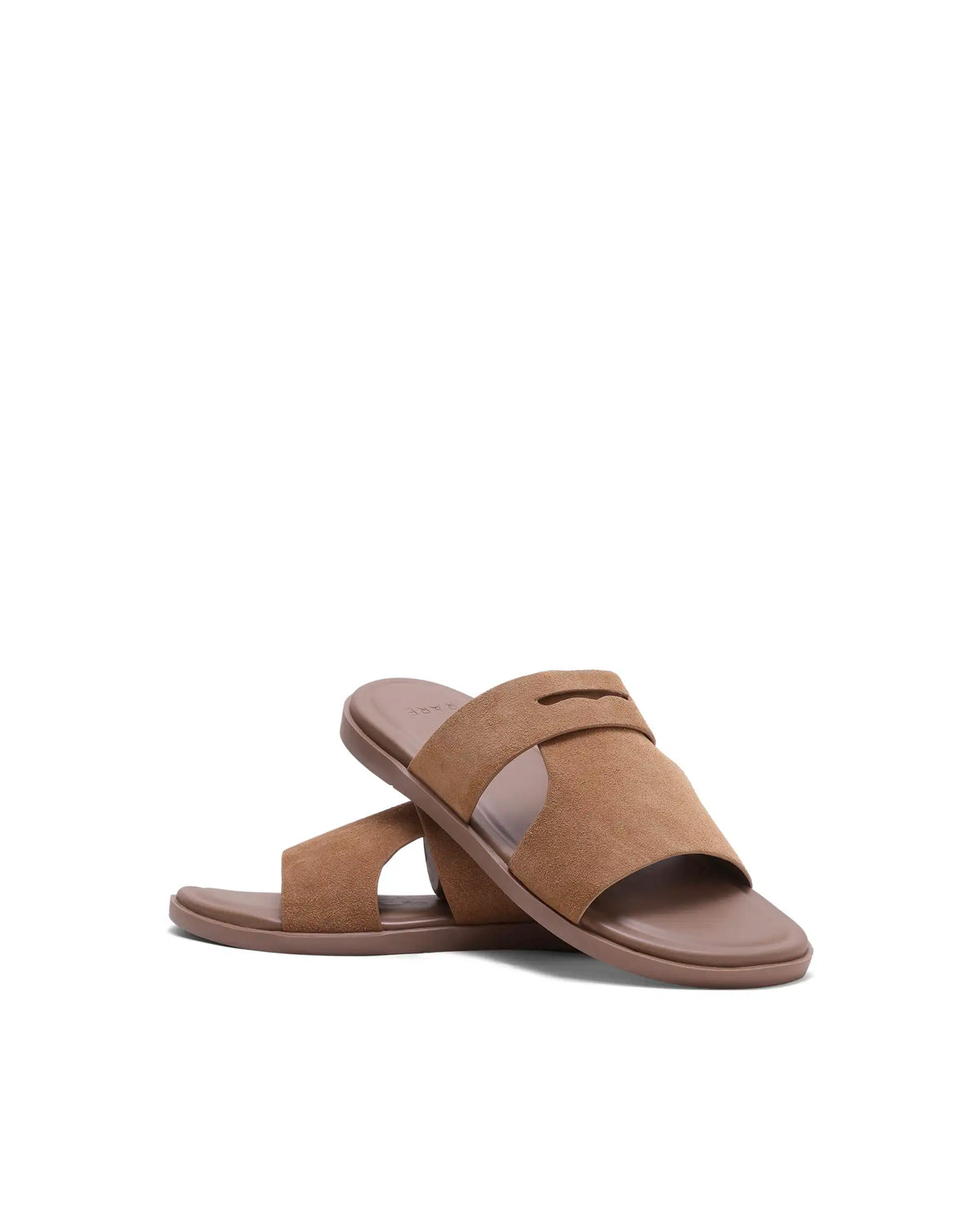 Rarez Men's Jaxa Light Warm Tan Leather Regular Sandal