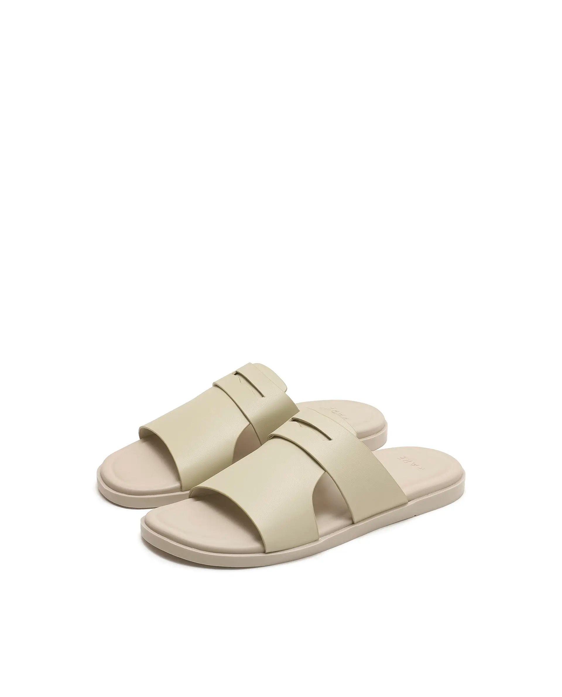 Rarez Men's Jaxa Dusky Yellow Leather Regular Sandal