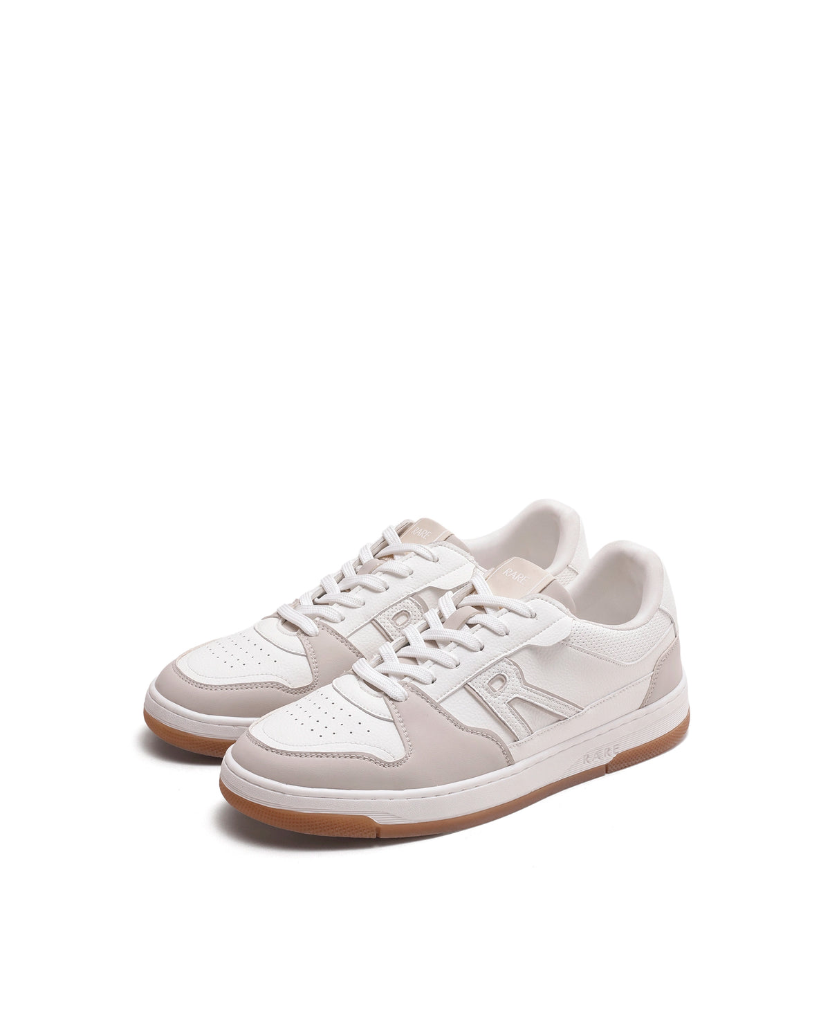 Rarez Men's Jon Primary White Micro Fiber Sneaker