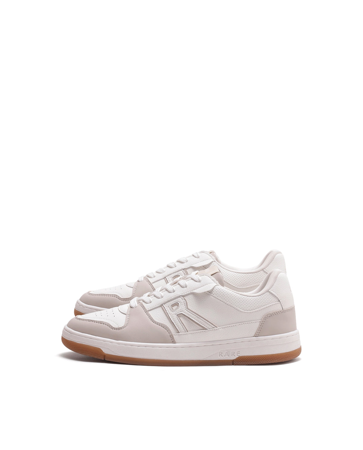 Rarez Men's Jon Primary White Micro Fiber Sneaker