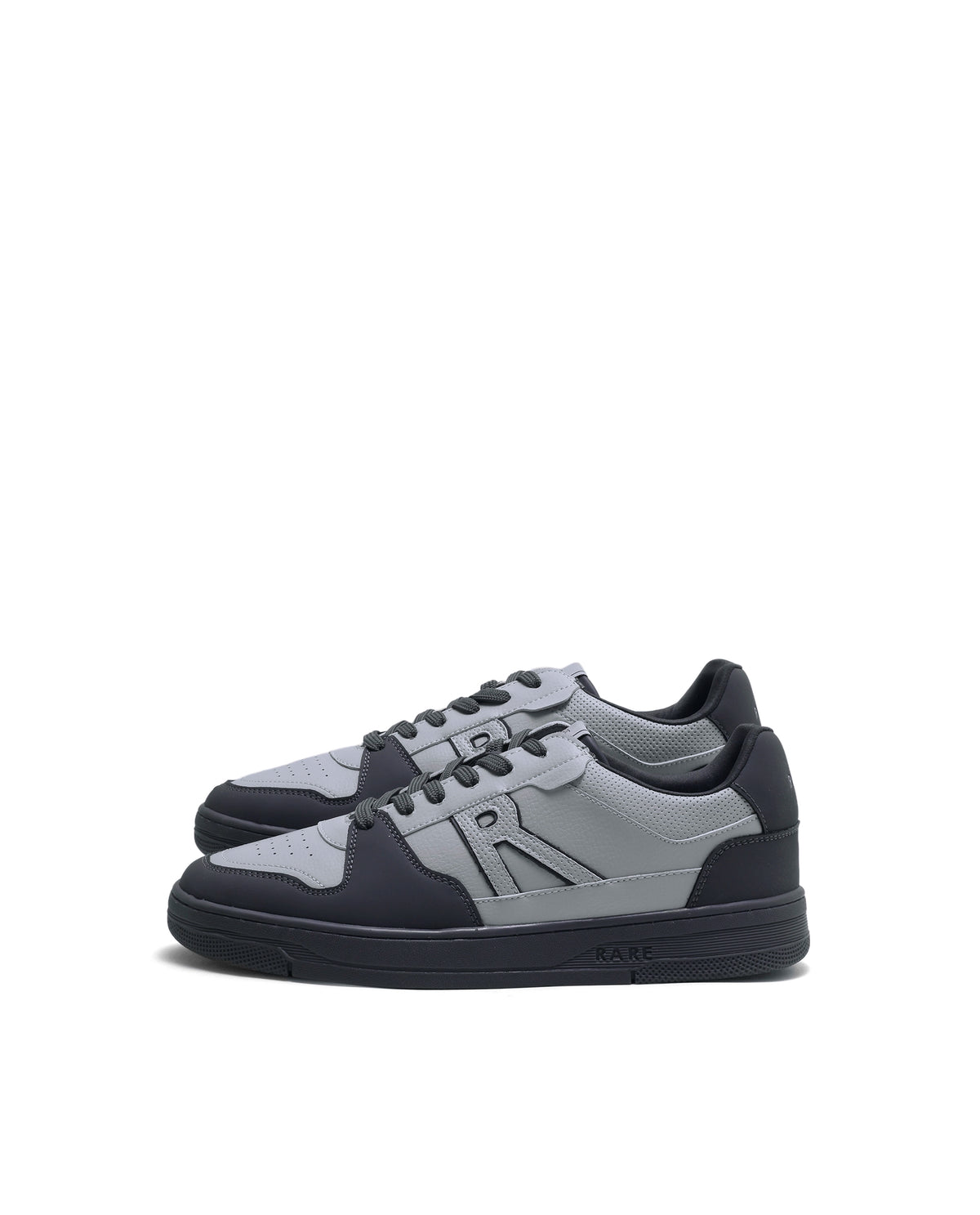 Rarez Men's Jon Primary Grey Micro Fiber Sneaker