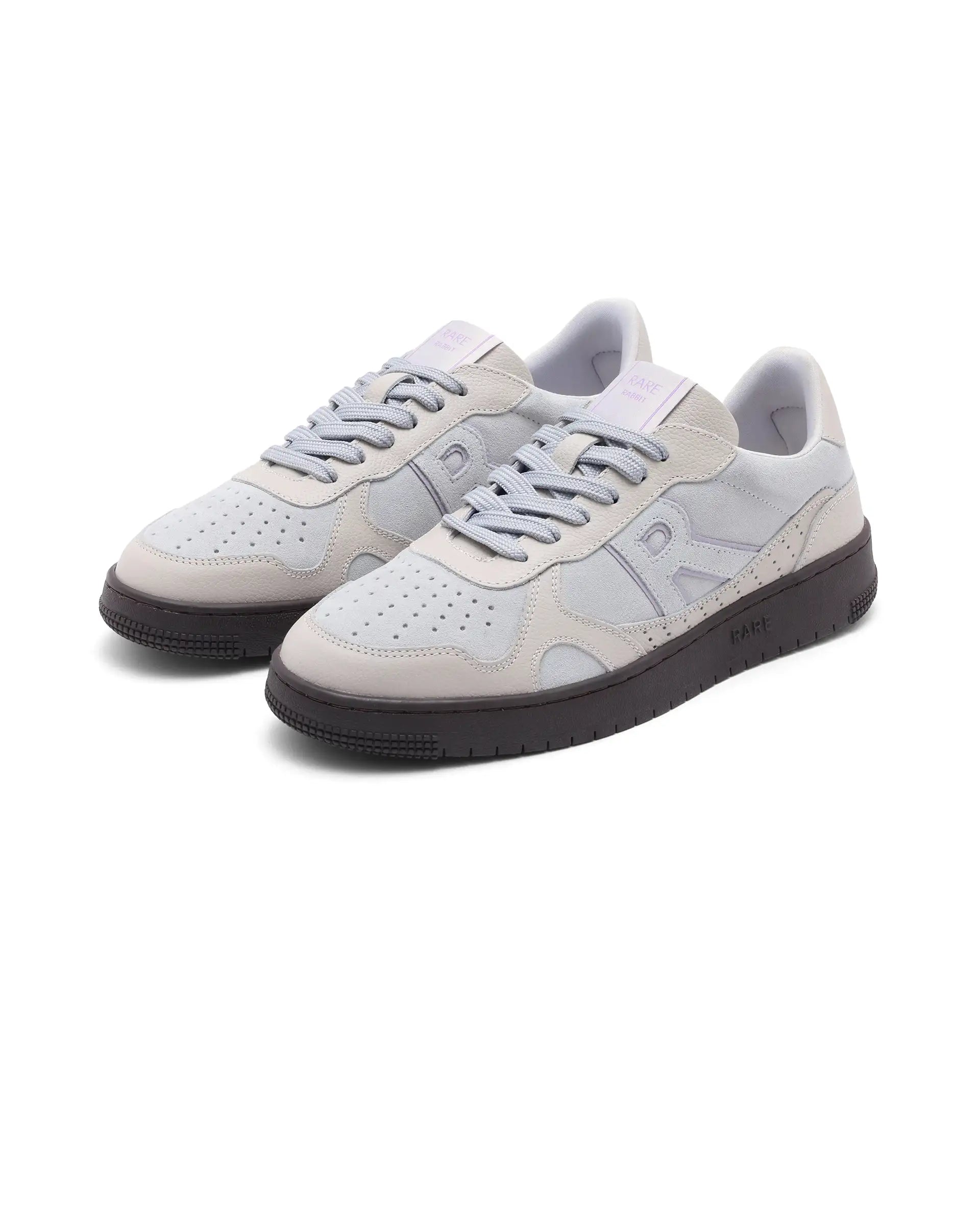 Rare Rabbit Men's Kepler Pro Light Grey Plain Shoes