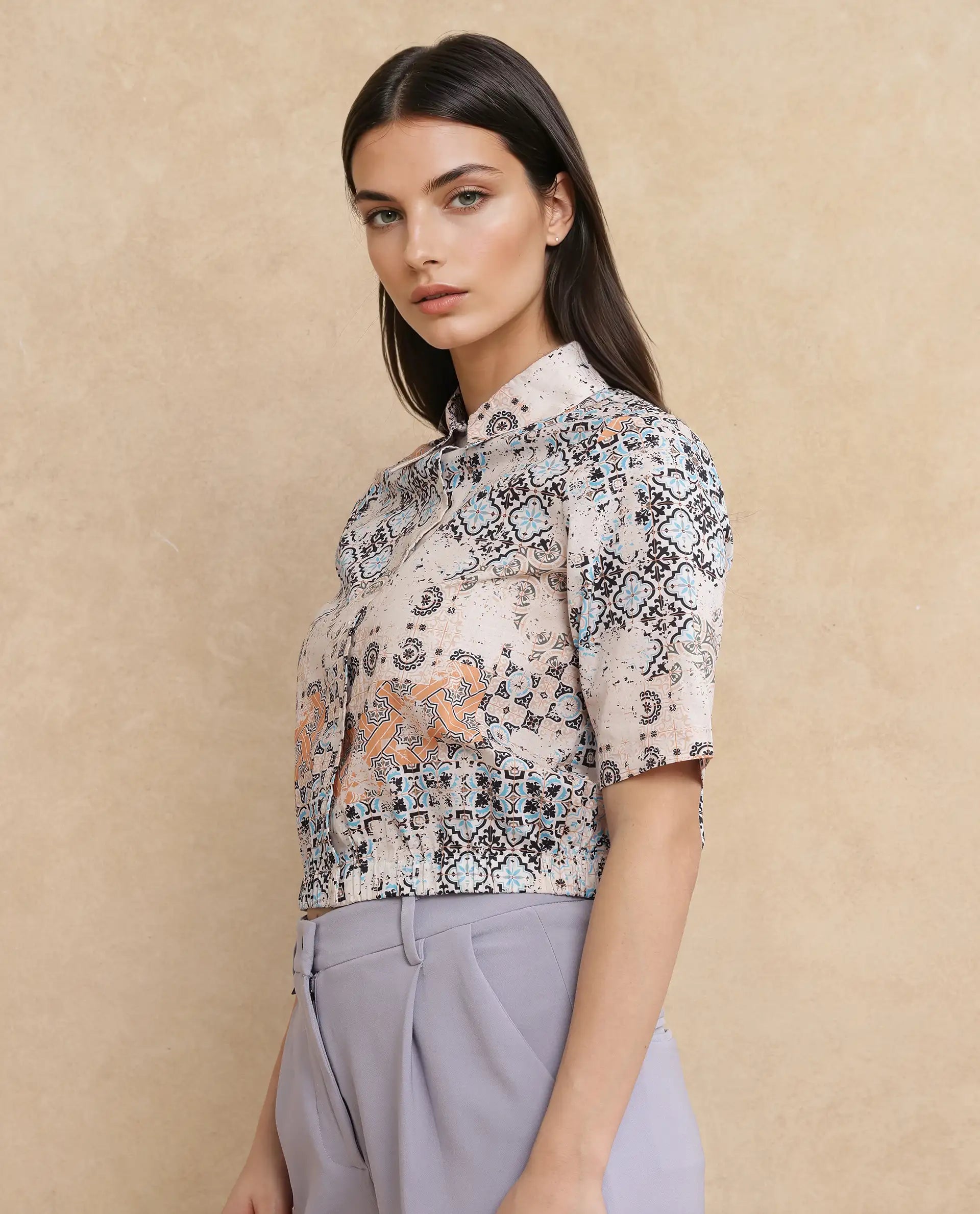 Rareism Women Kitanas Multi Printed Top