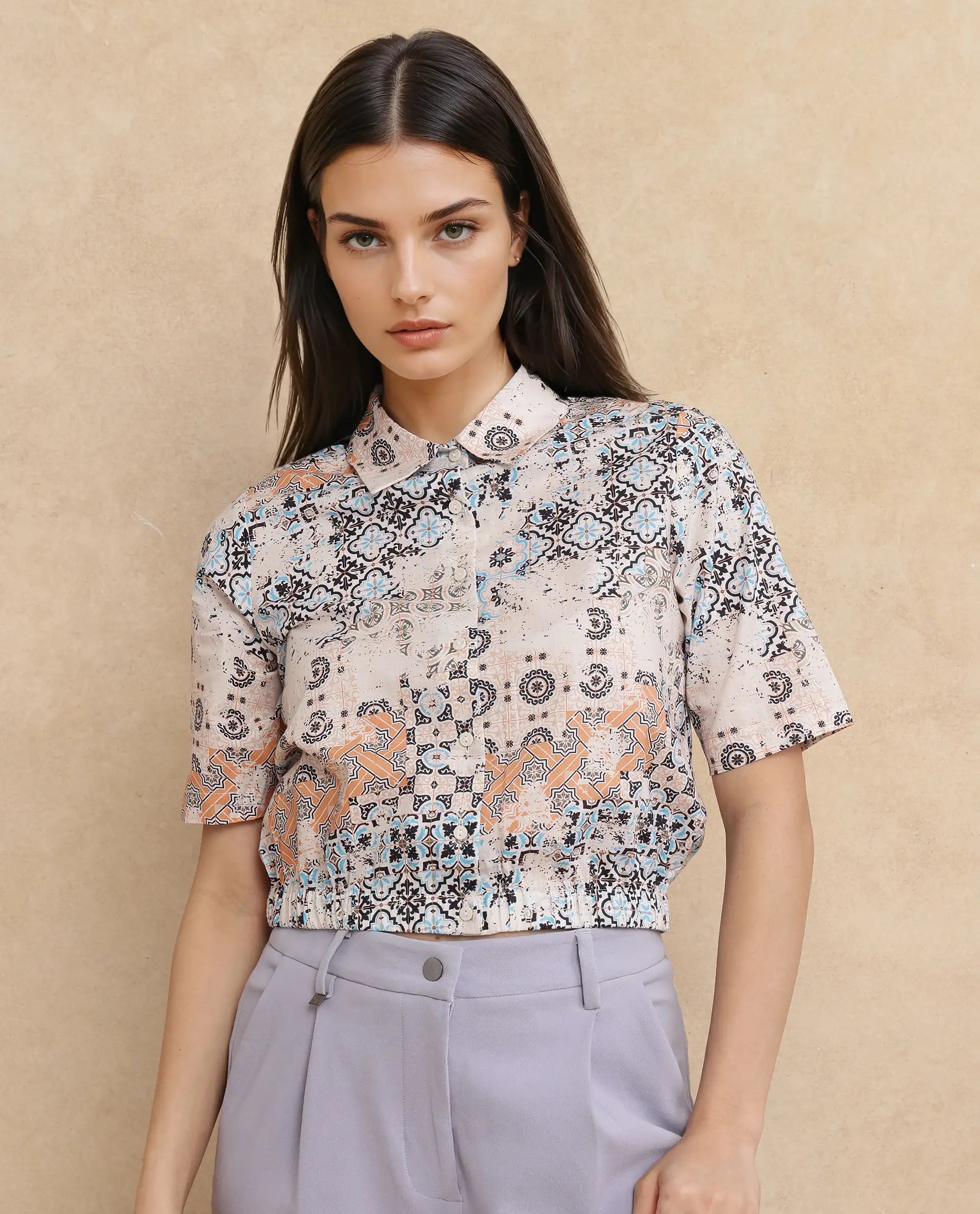 Rareism Women Kitanas Multi Printed Top