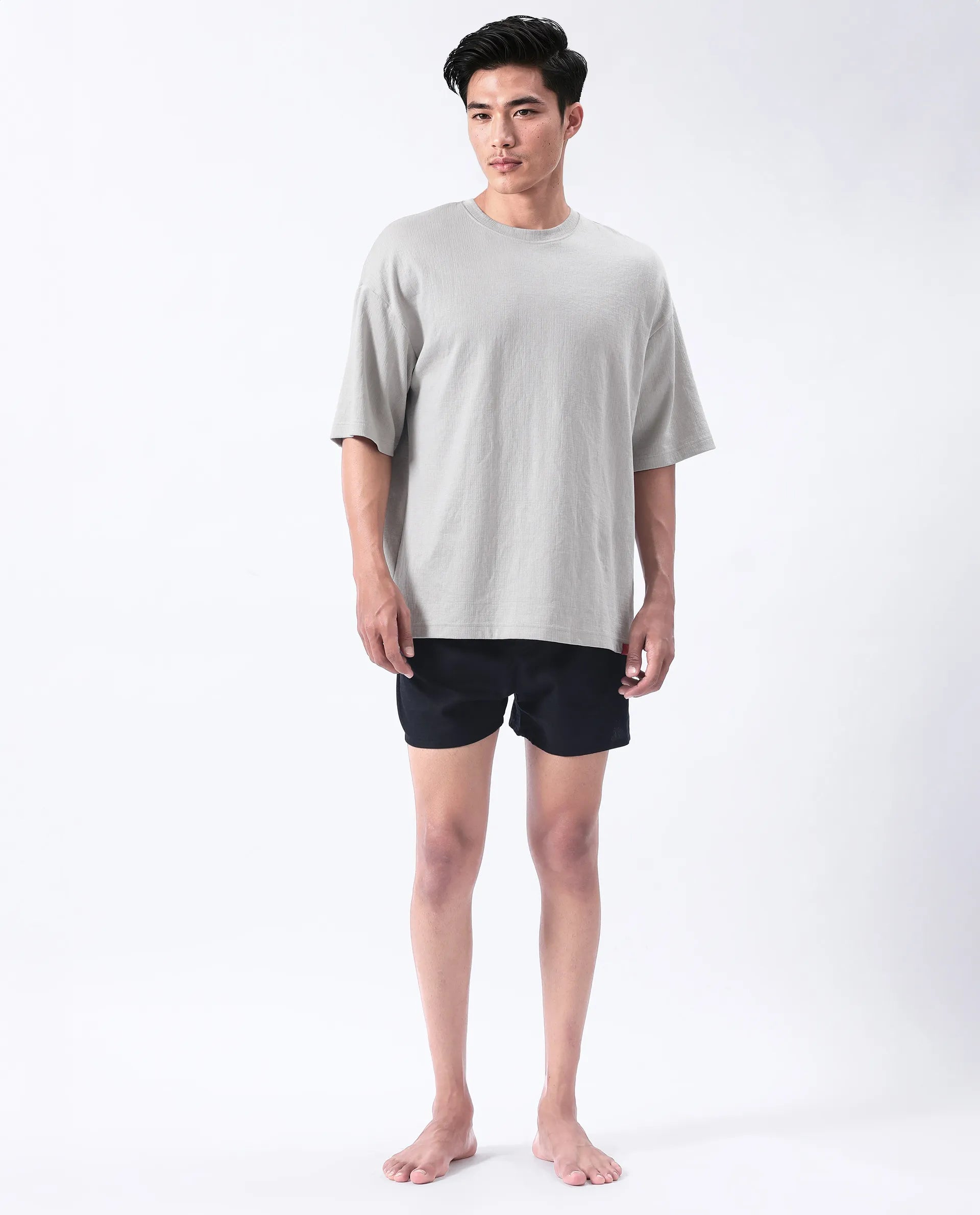 Rare Rabbit Men's Kiva Black Lyocell Regular Fit Checks Boxer