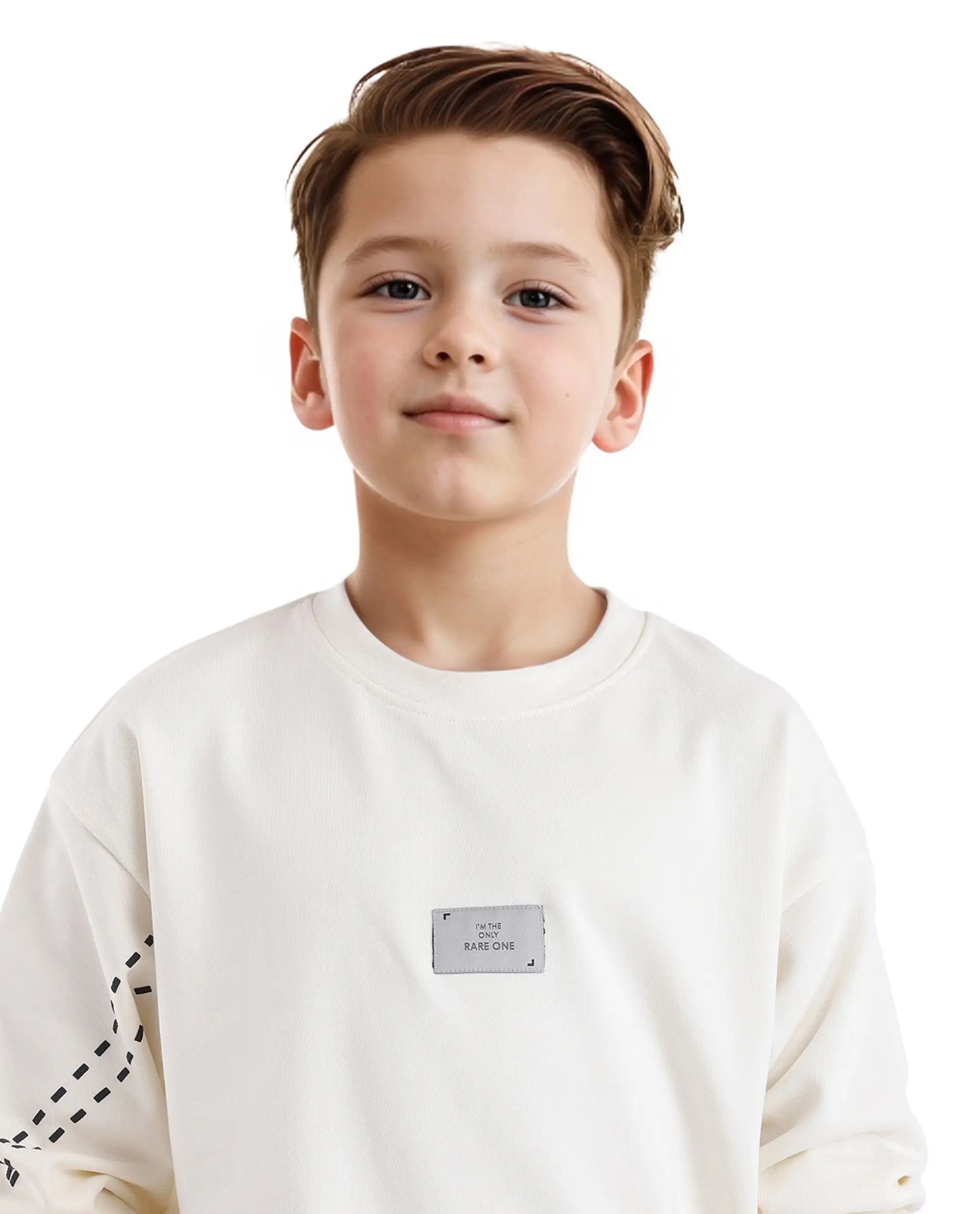 Kids white sweatshirt on sale