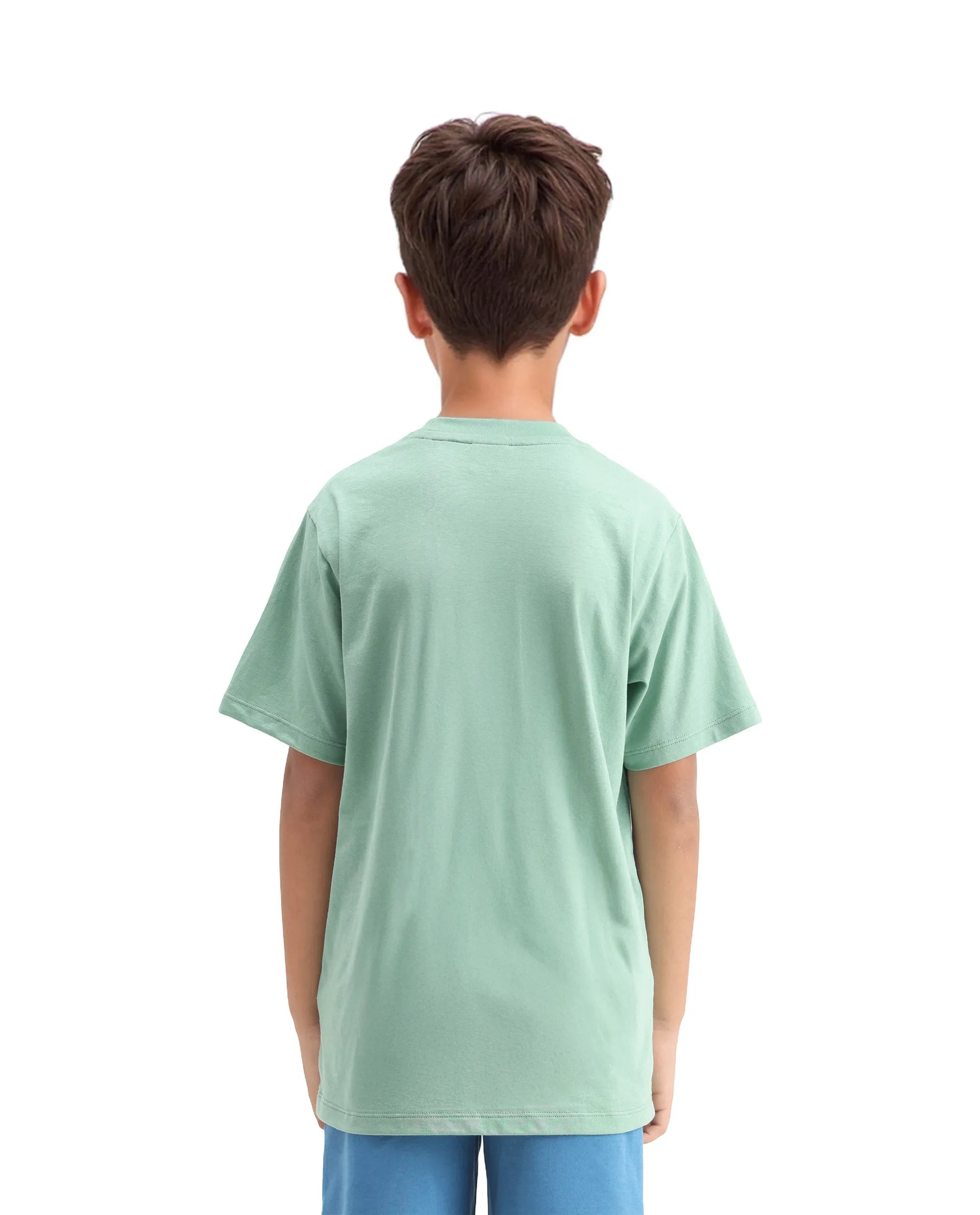 Rare Ones Kids Laker Light Turq Cotton Lenticular Sticker Regular Fit T-Shirt