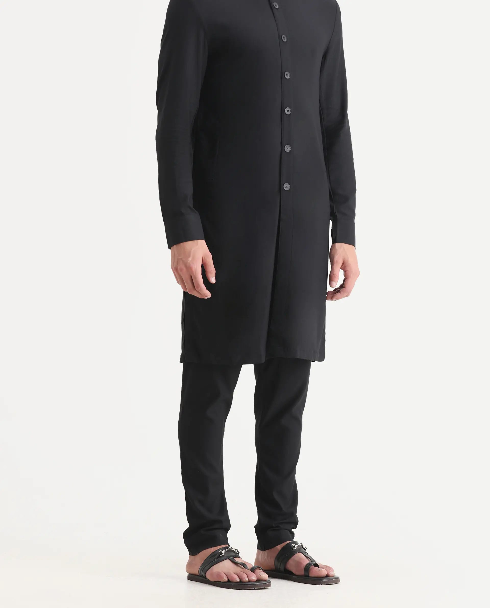 Rare Rabbit Men's Lasmosp Black Pajama