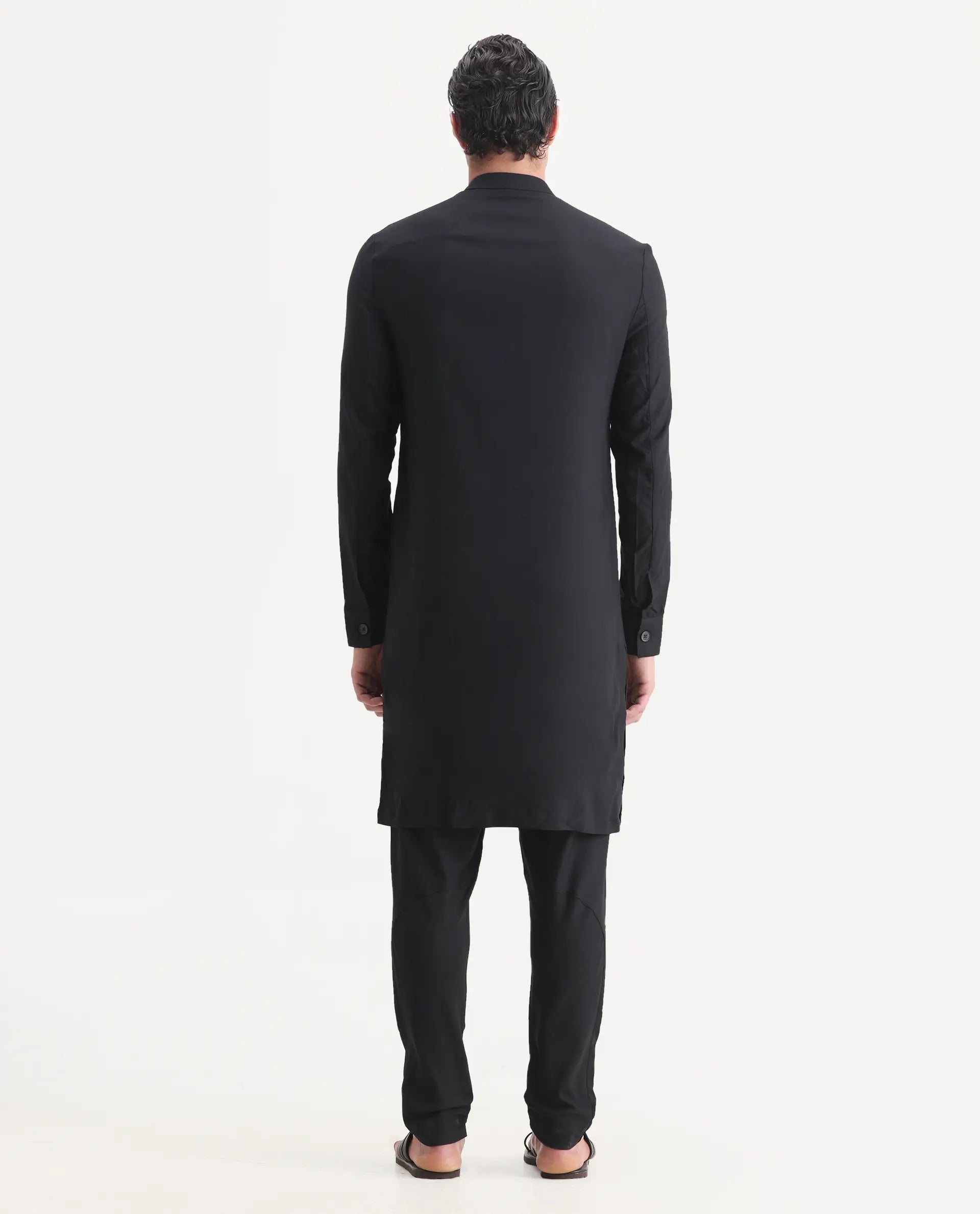 Rare Rabbit Men's Lasmosp Black Pajama