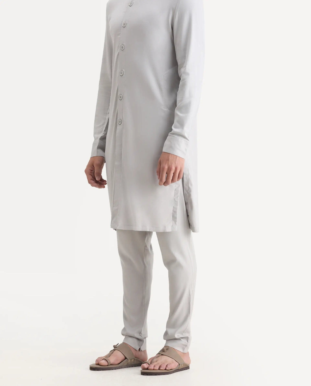 Rare Rabbit Men's Lasmosp Light Grey Pajama
