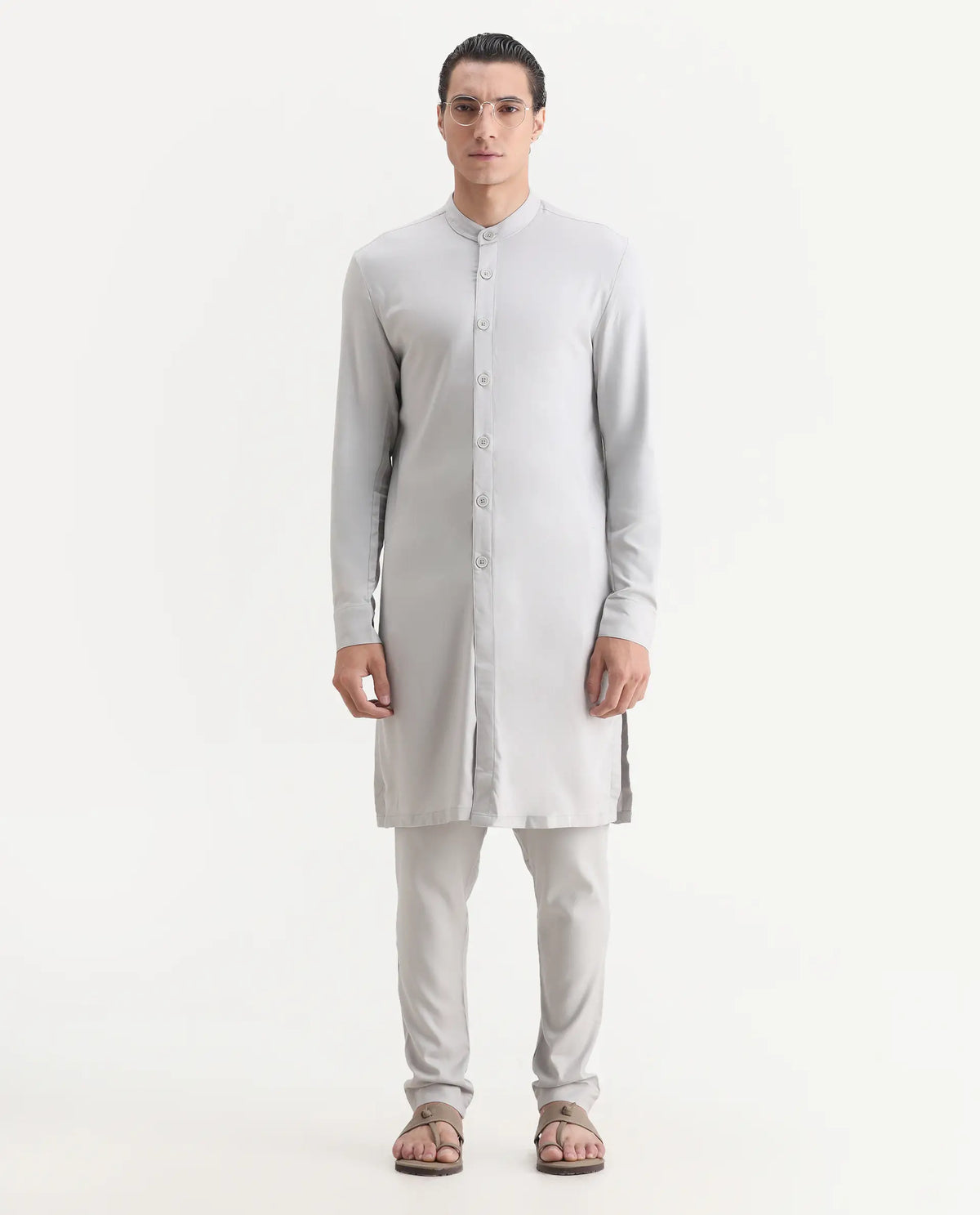 Rare Rabbit Men's Lasmosp Light Grey Pajama