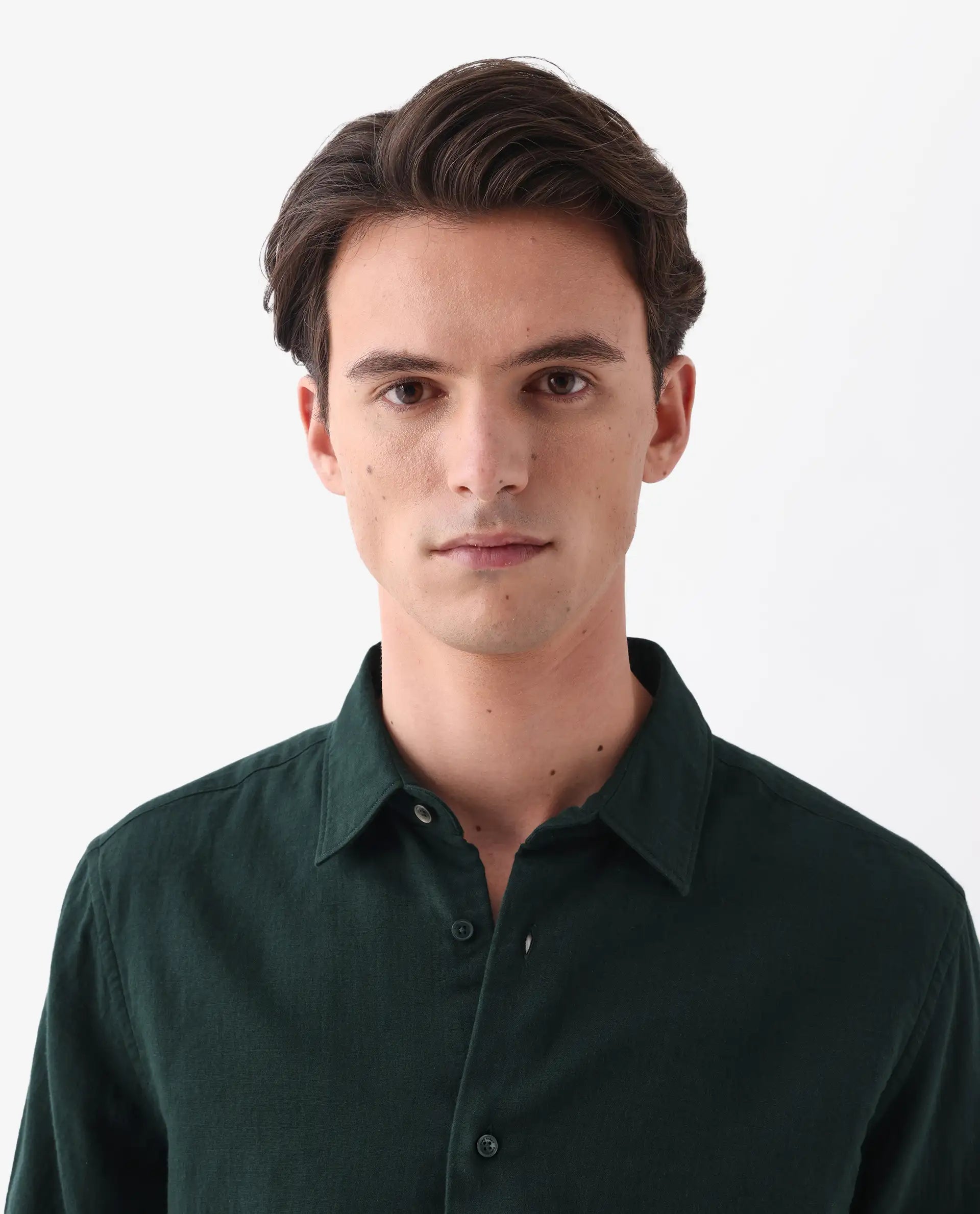 Rare Rabbit Men's Layerr-26 Teal Cotton Plain Regular Fit Full Sleeve Collared Shirt