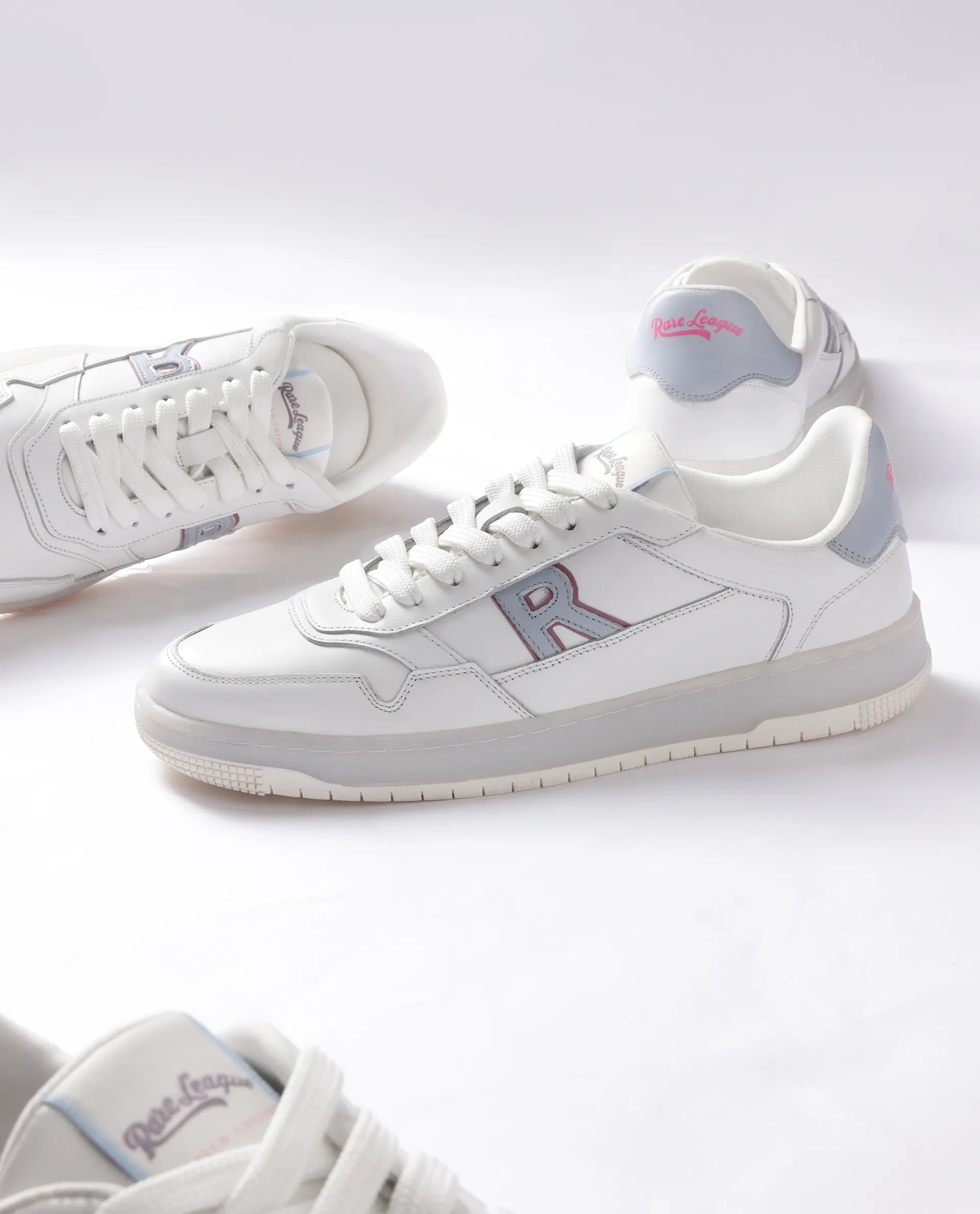 Rare Rabbit Men's Leor-Fs1 White Lace-Up Closure Sneaker