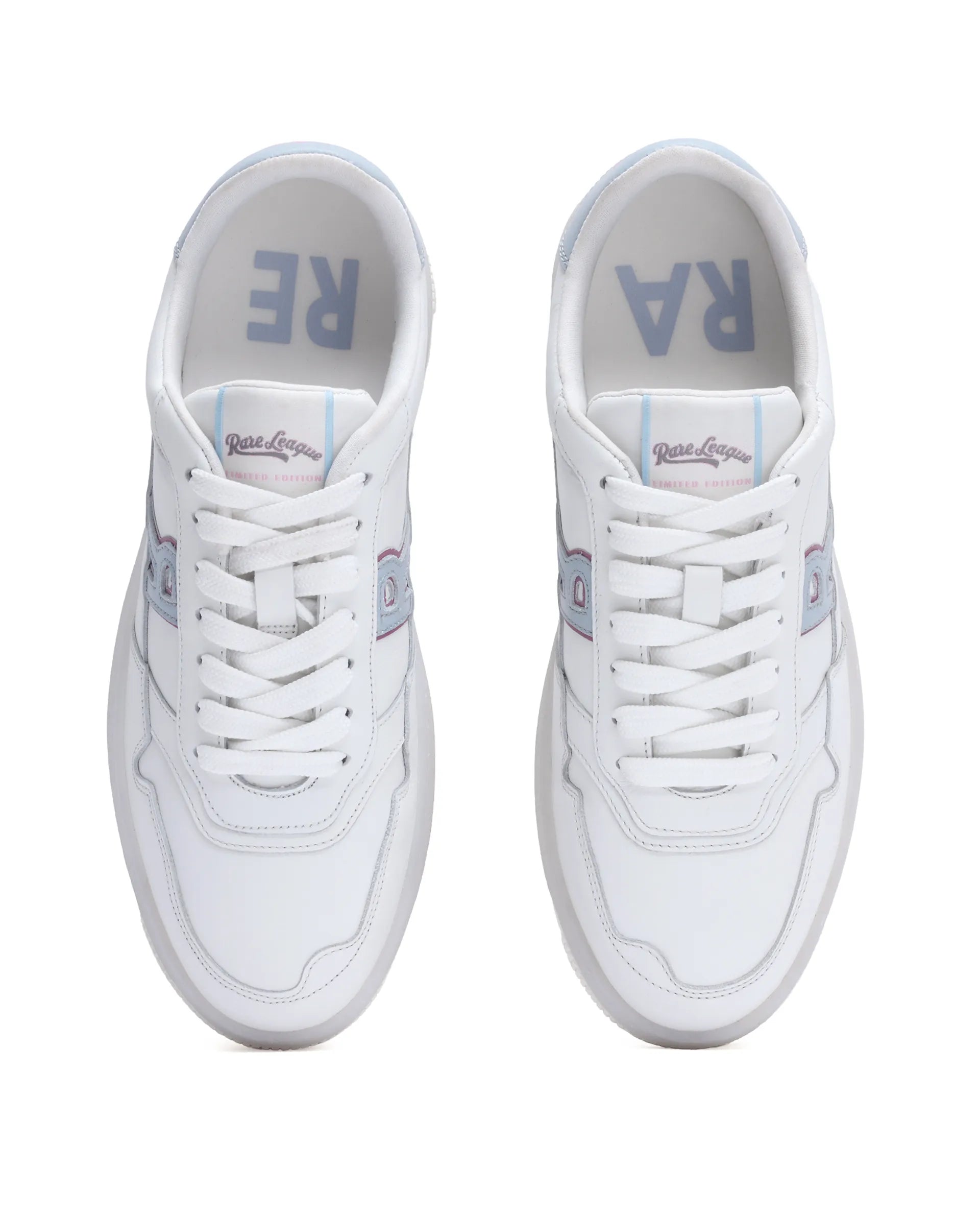 Rare Rabbit Men's Leor-Fs1 White Lace-Up Closure Sneaker