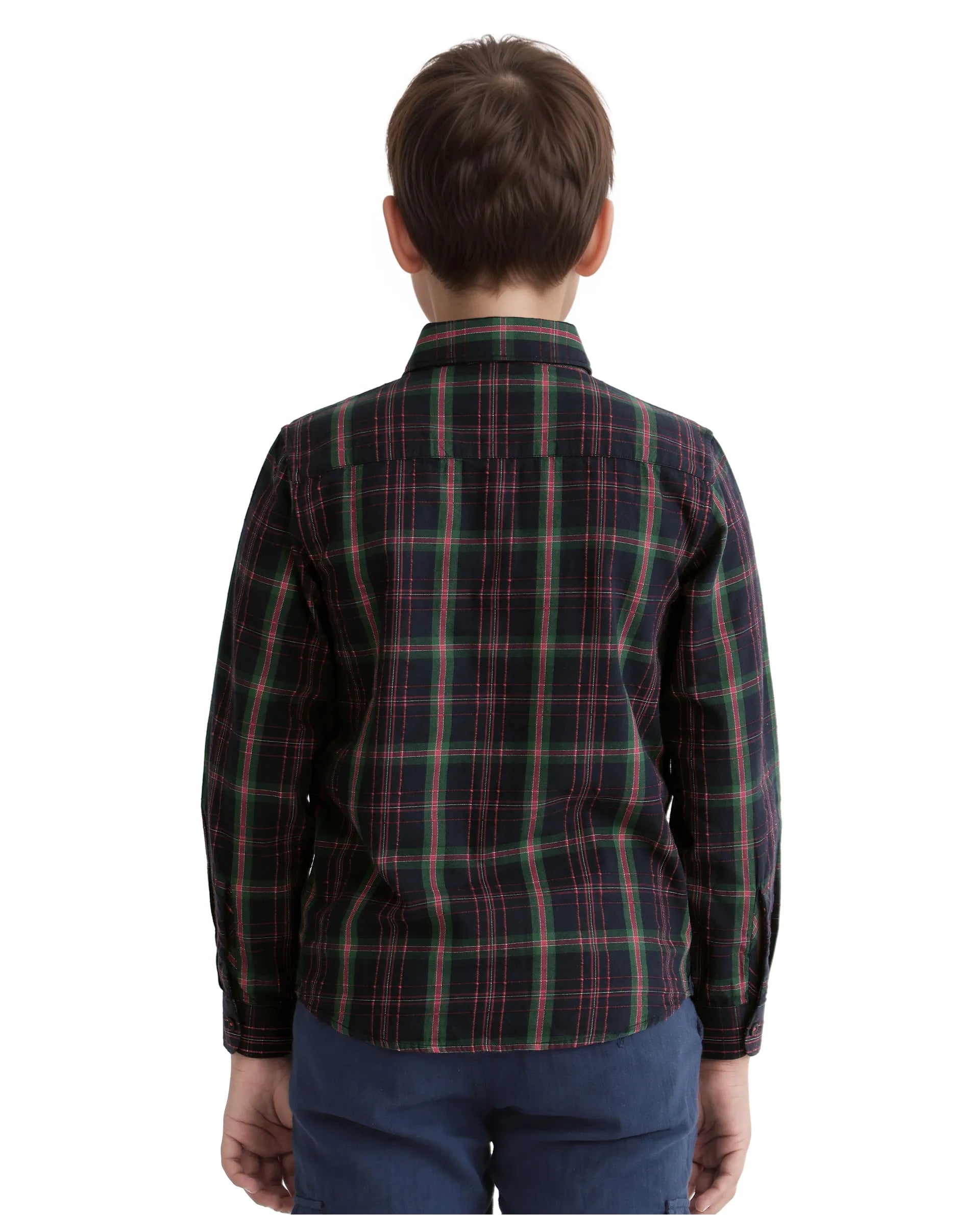 Rare Ones Kids Lian Black Cotton Full Sleeve Solid Shirt