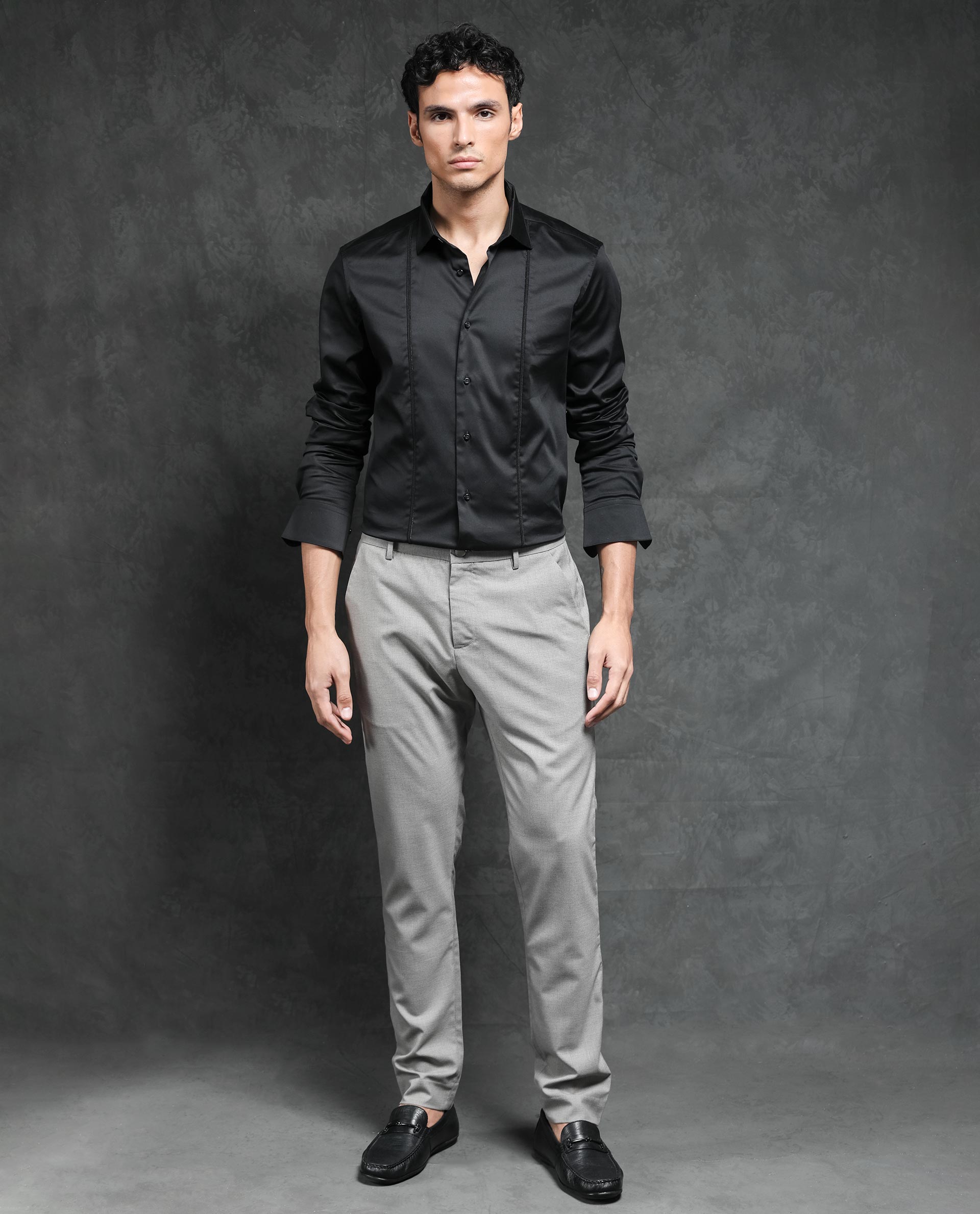Men's Smart Grey Trousers | M&S