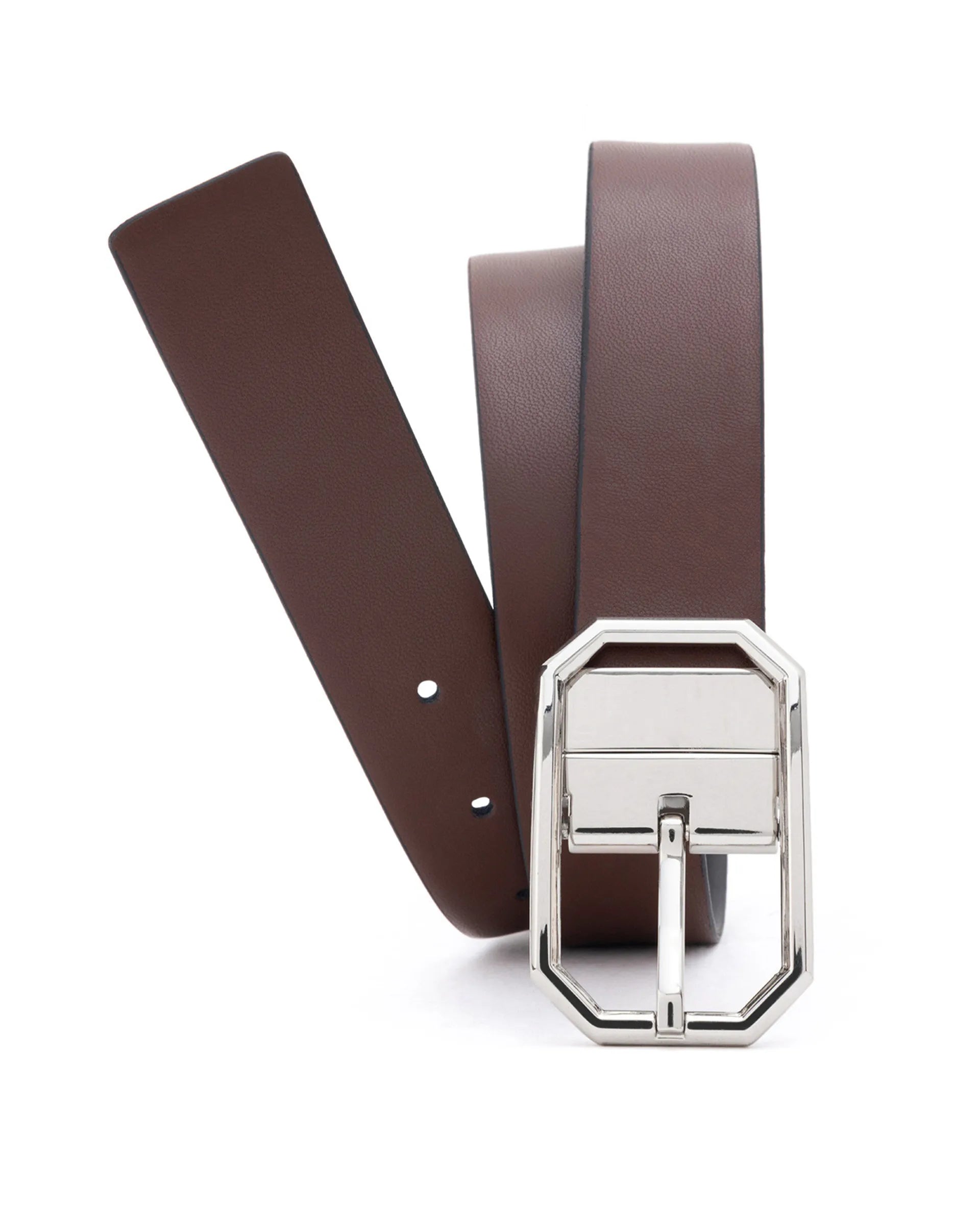 Rare Rabbit Men'S Lionor Black Belt Leather