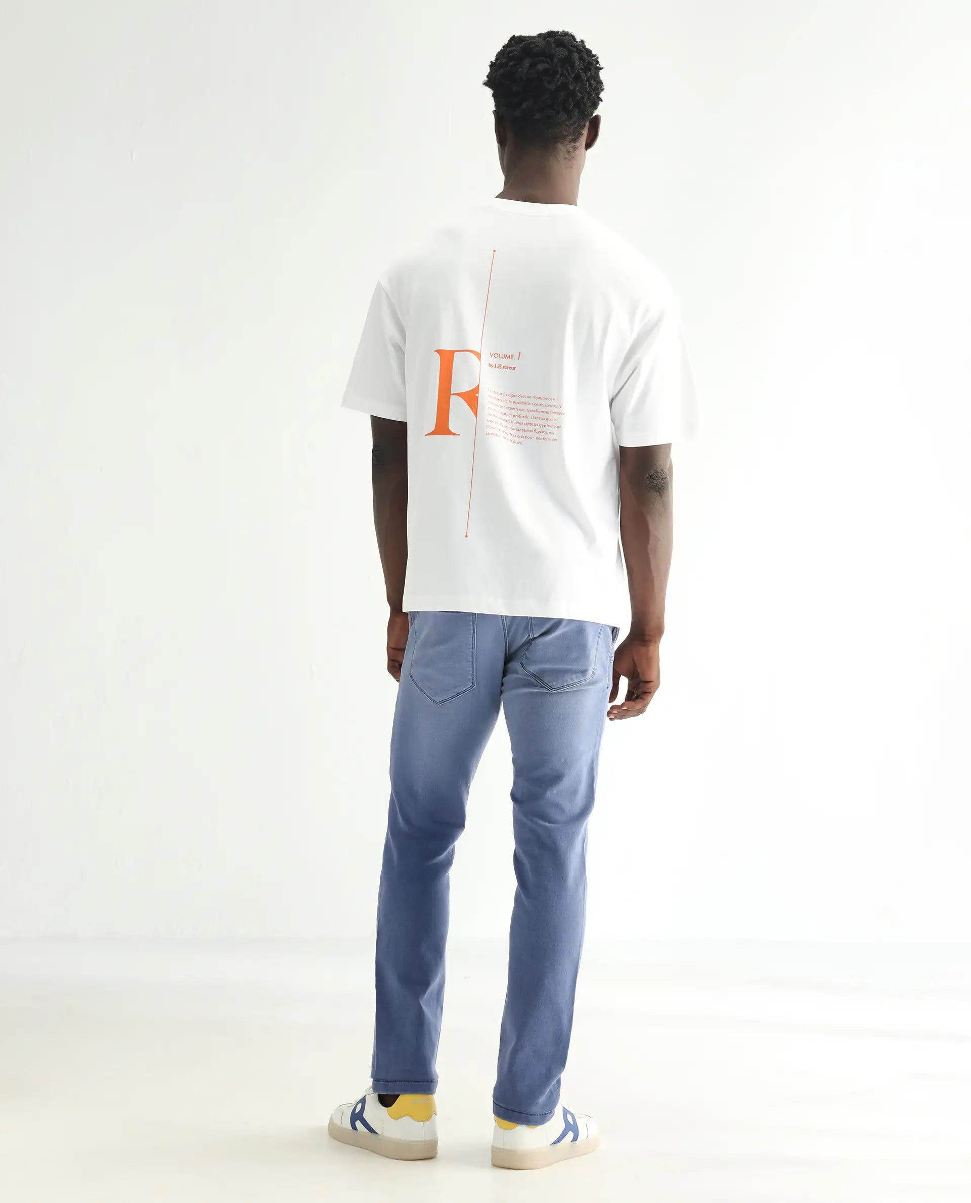 Rare Rabbit Men's Loja Blue Cotton Plain Hawk Slim Fit Jeans