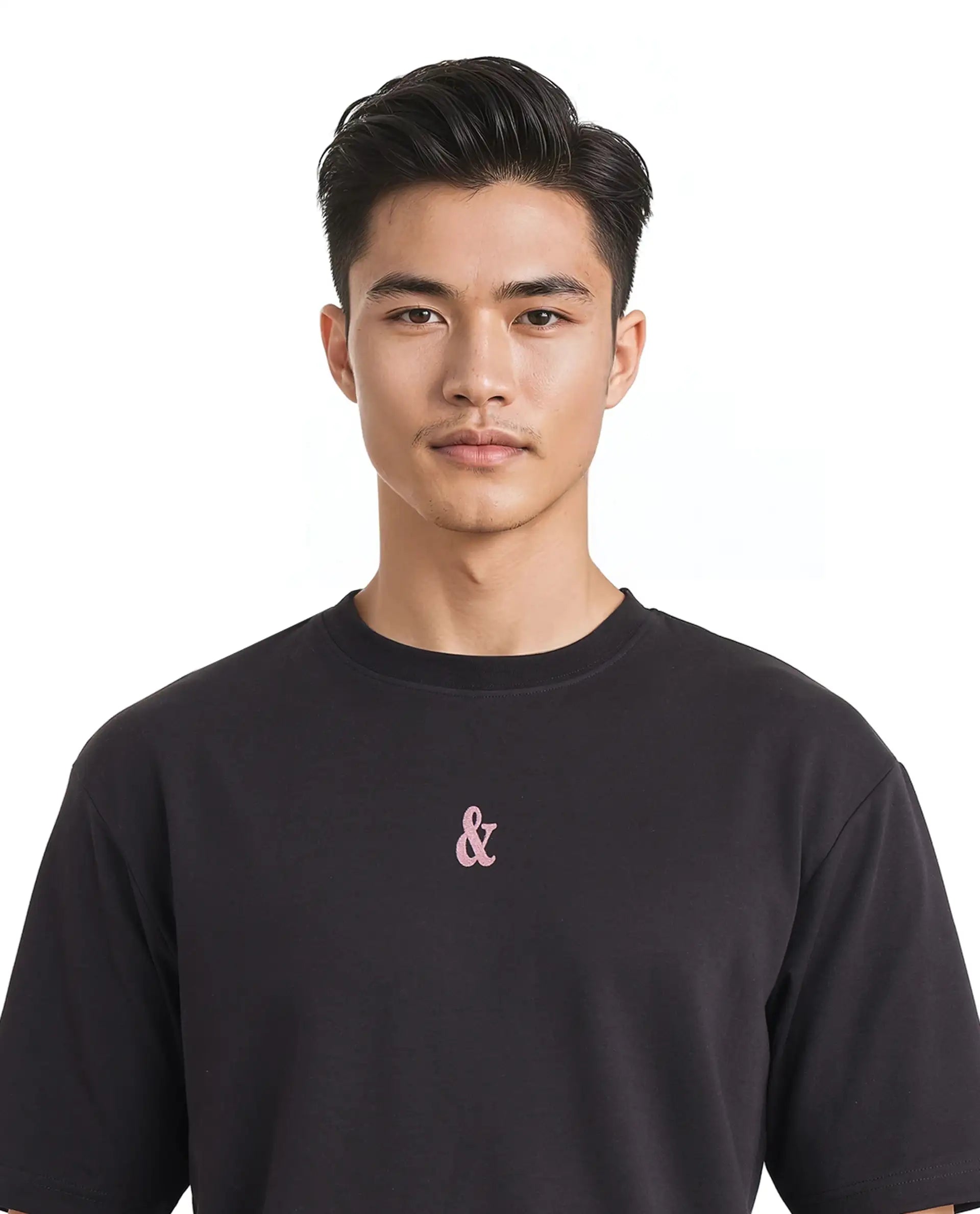 Rare Rabbit Men Lout Black Cotton Poly Fabric Short Sleeve Boxy Fit Typography Printed T-Shirt