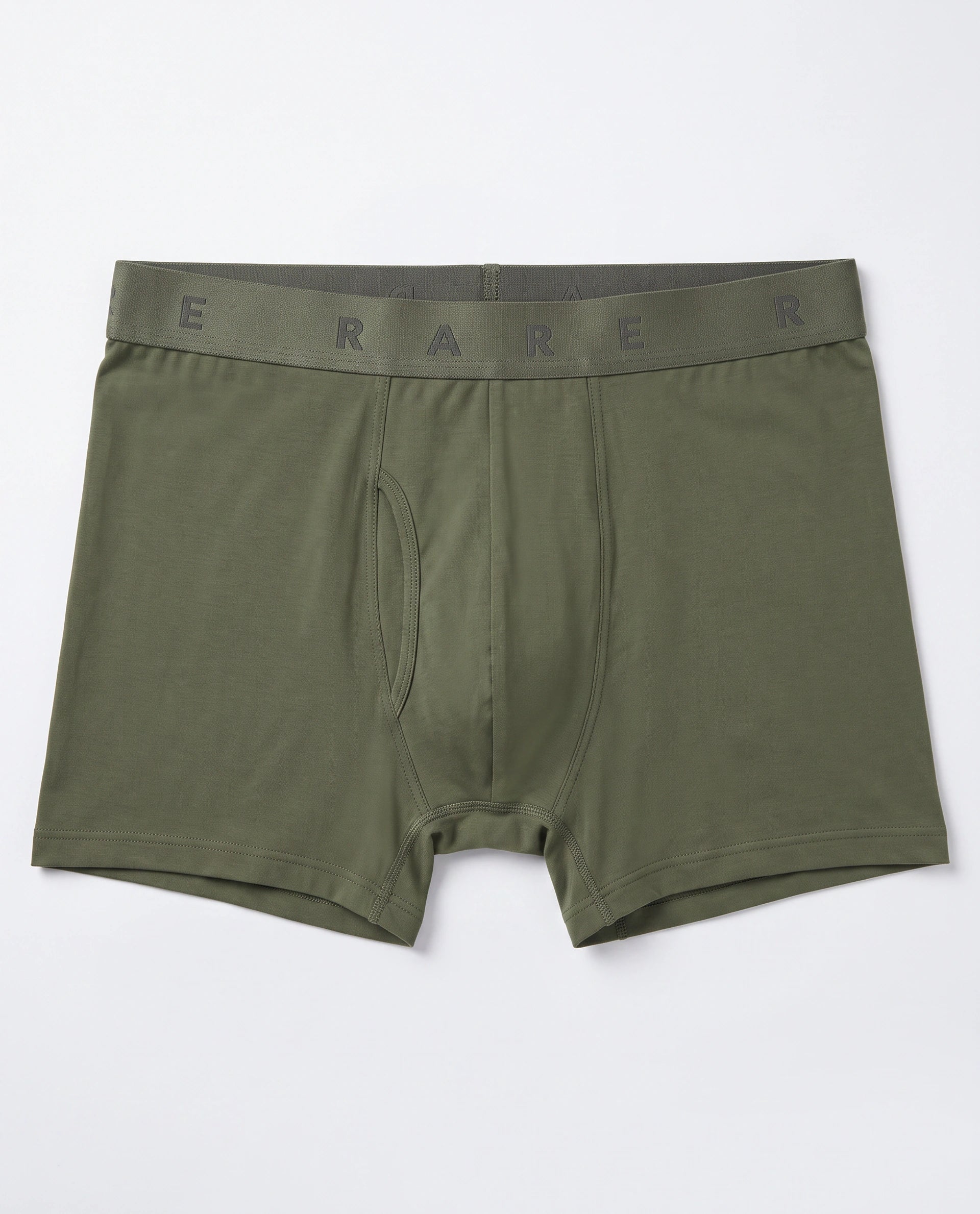 Rare Rabbit Men's Lovi Green Soft Nylon Blend Trunks