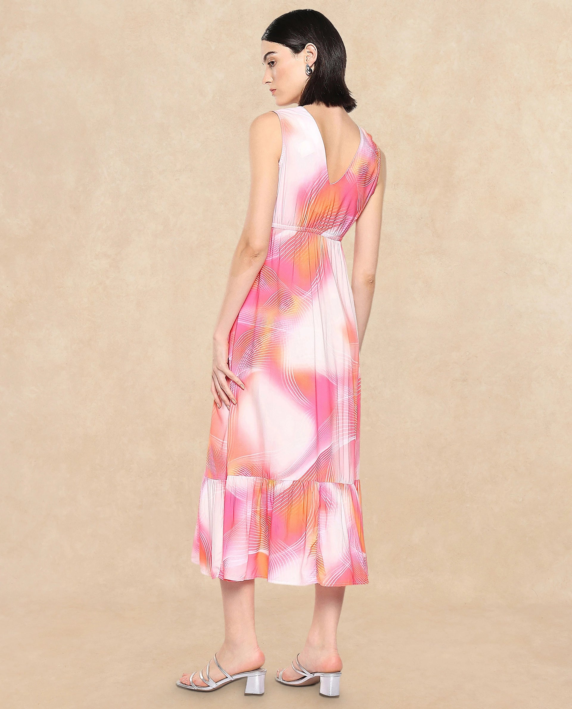 Rareism Women Luanda Multi Printed Dress