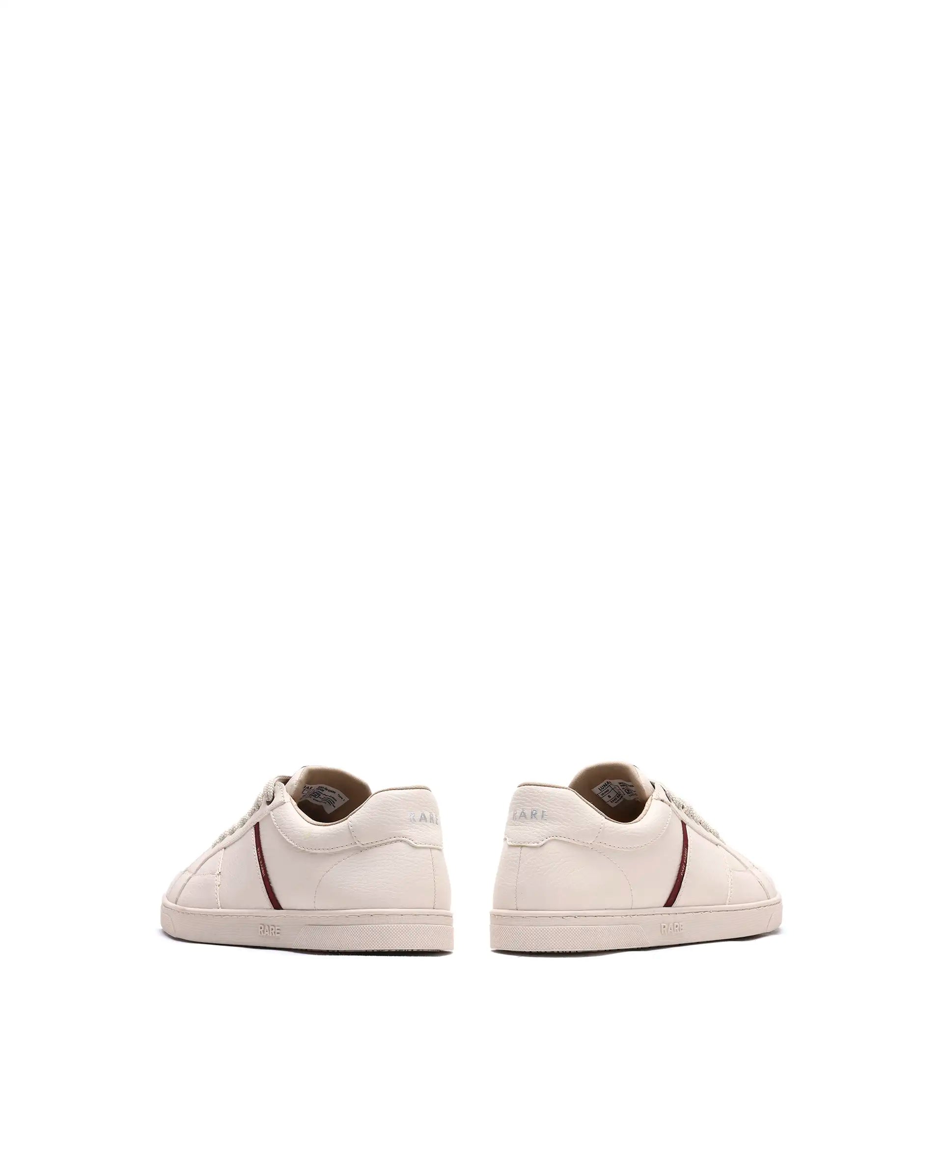 Rare Rabbit Men's Lunar Light Beige Micro Fiber Leather Sneaker
