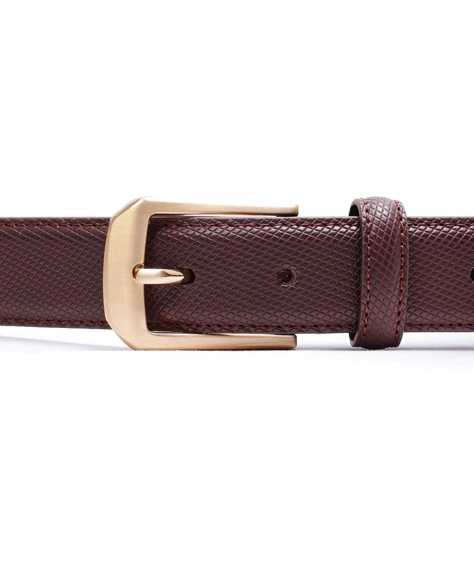Rare Rabbit Men Lynx Cherry Leather Belt