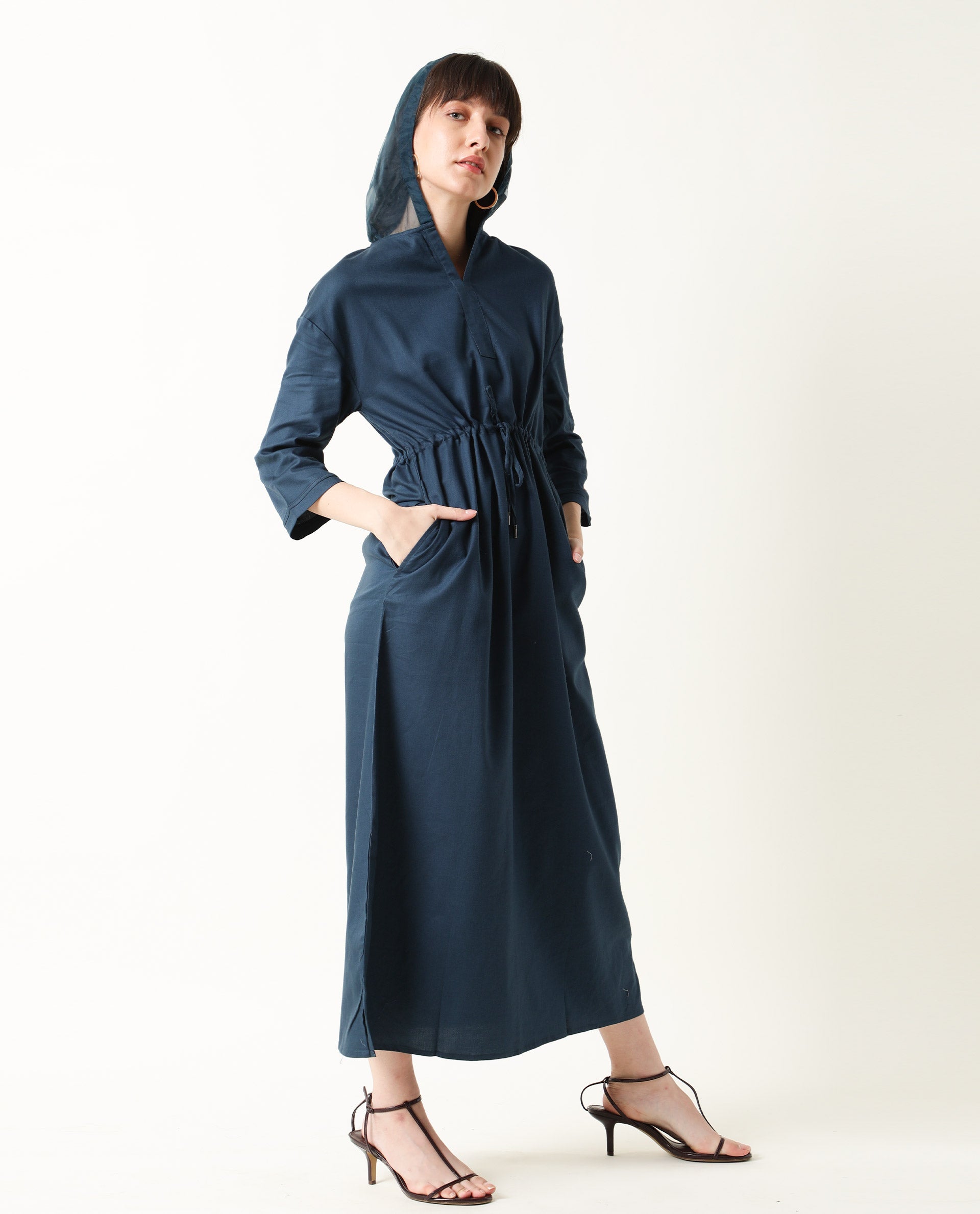 Rareism Women's Chalk Petrol Dress