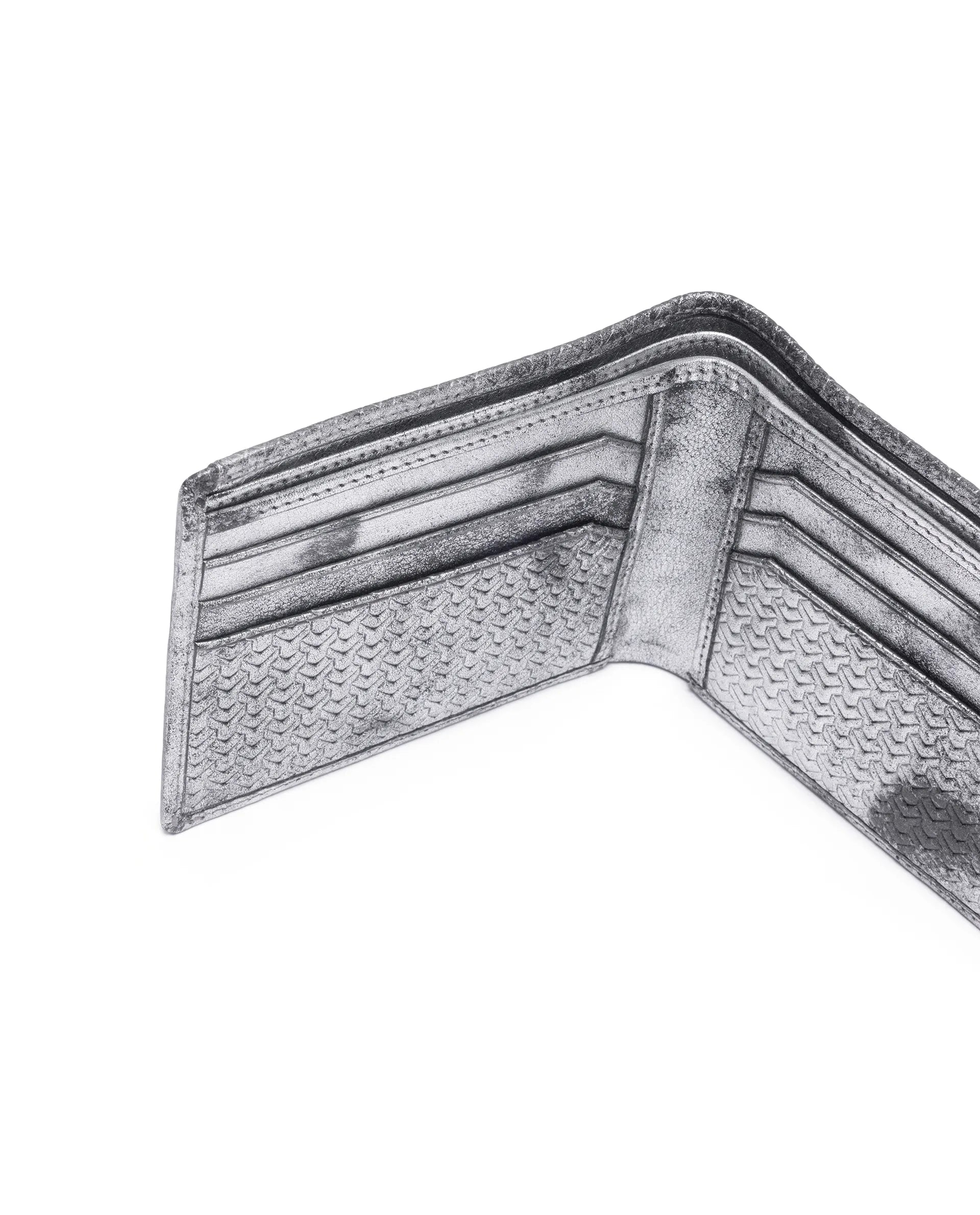 Rare Rabbit Men Mahris Metallic Foil Leather Wallet