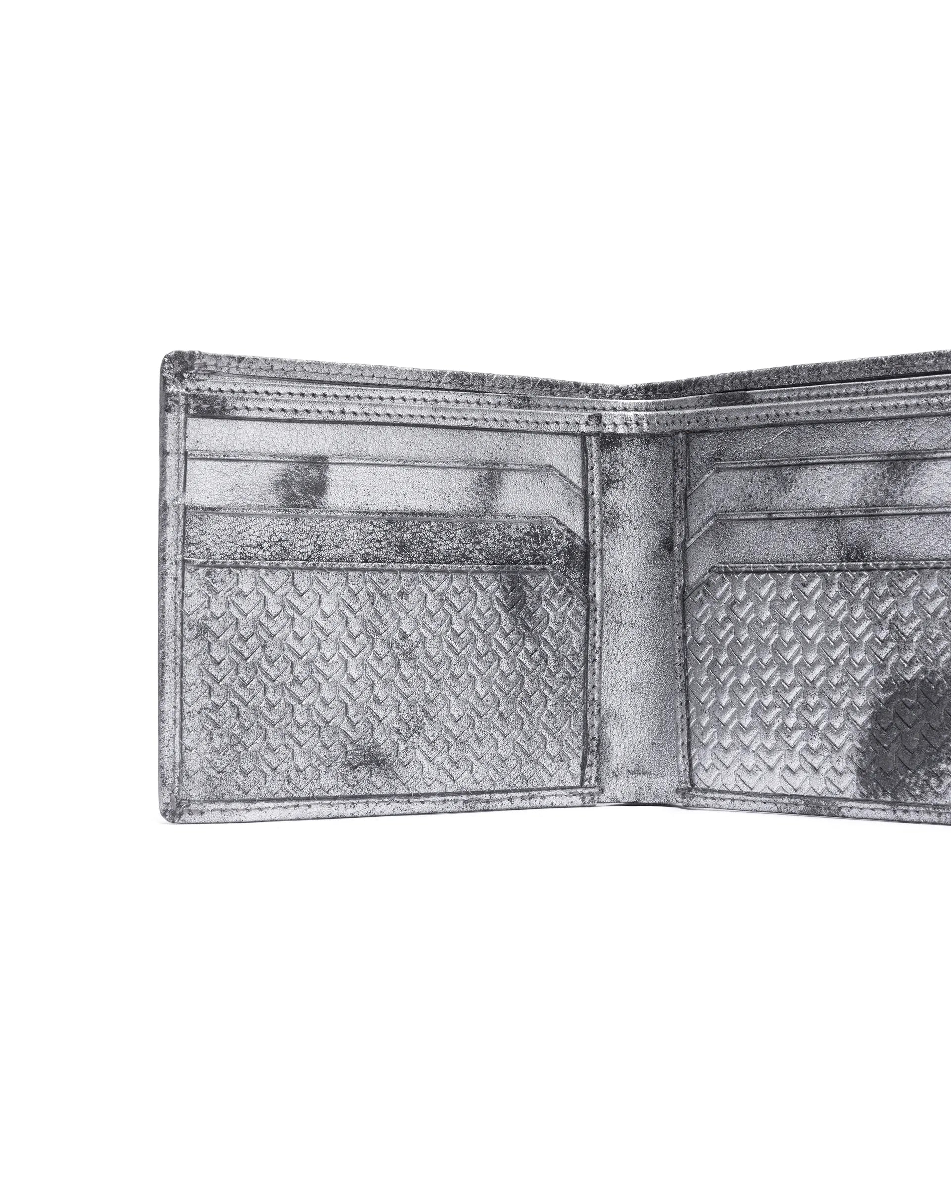 Rare Rabbit Men Mahris Metallic Foil Leather Wallet