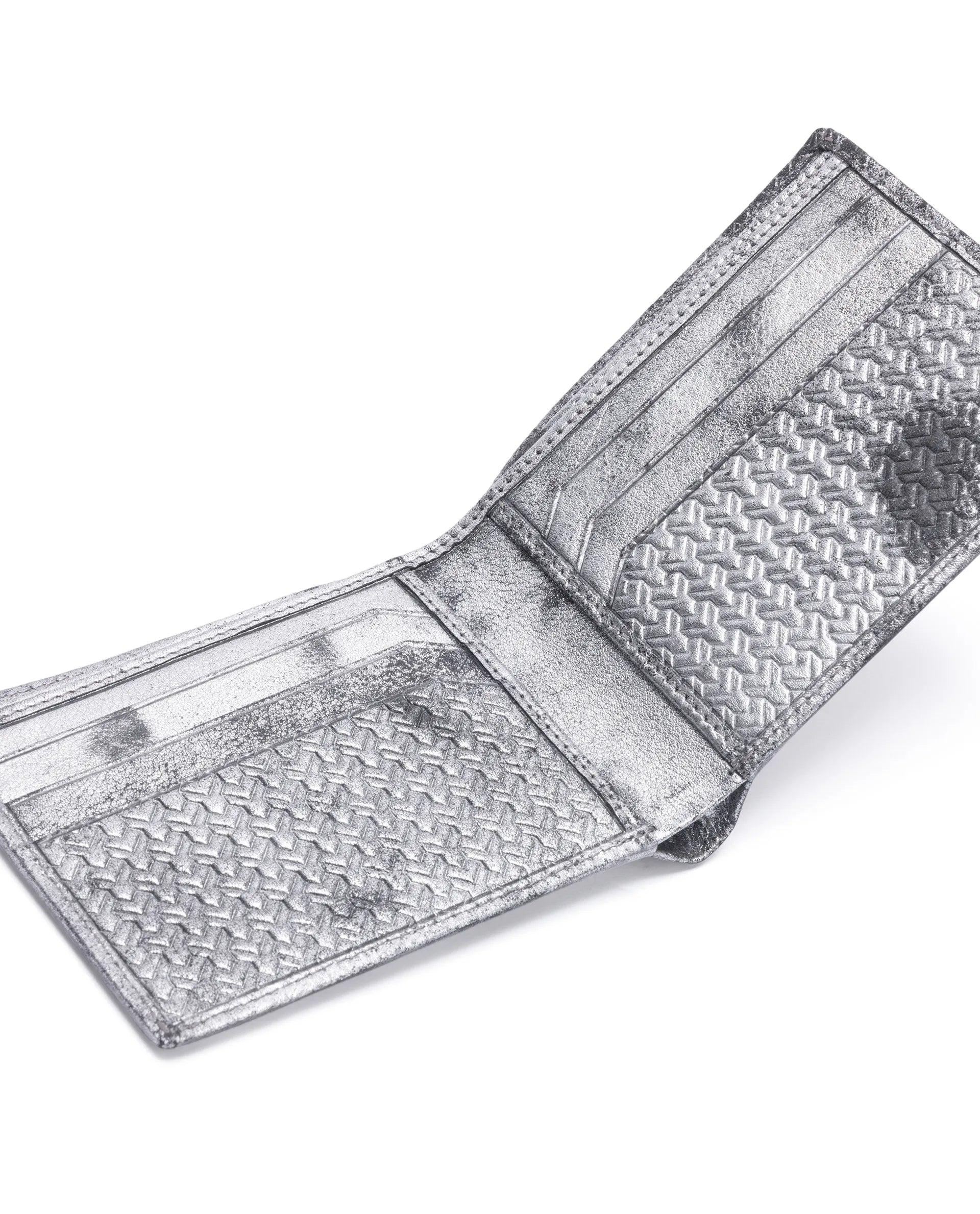 Rare Rabbit Men Mahris Metallic Foil Leather Wallet