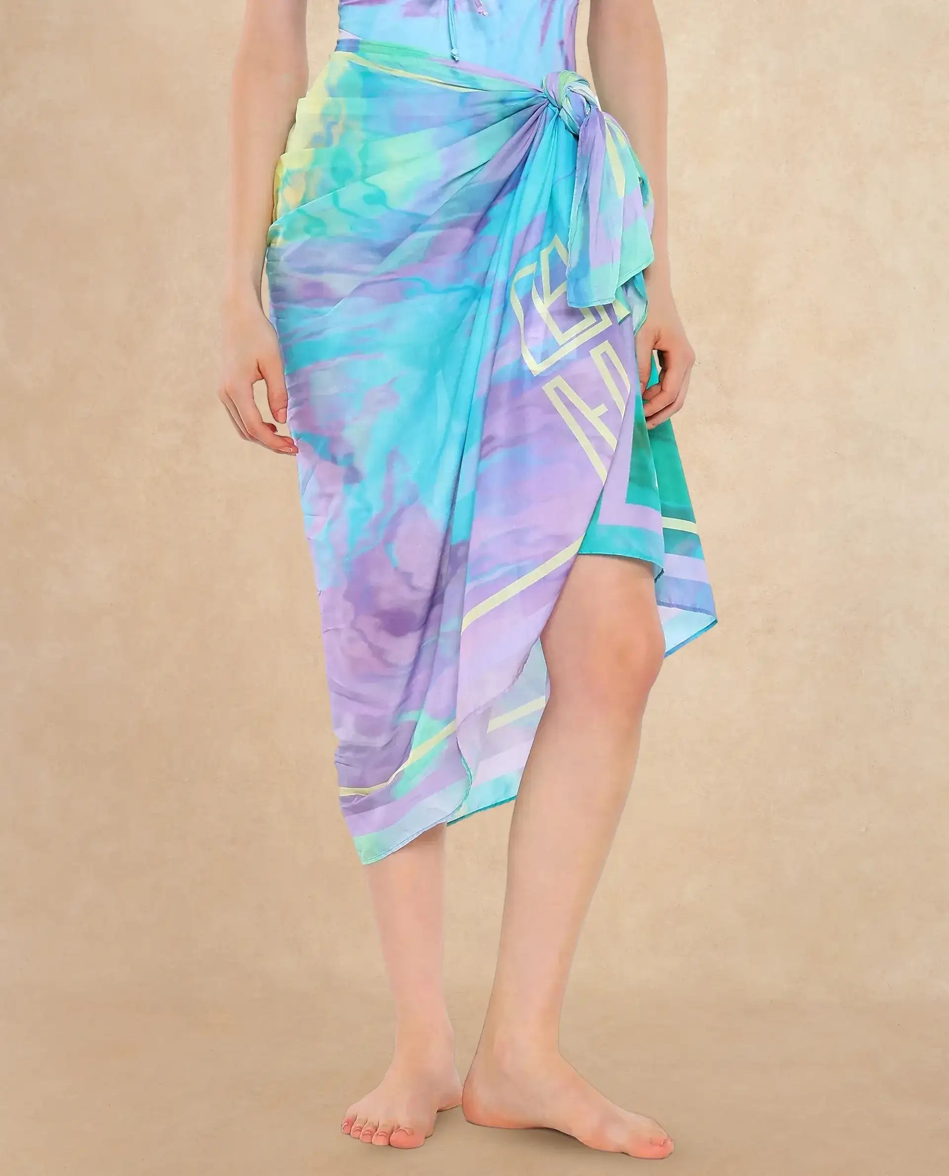 Rareism Women Mano Multi Abstract Print Scarf