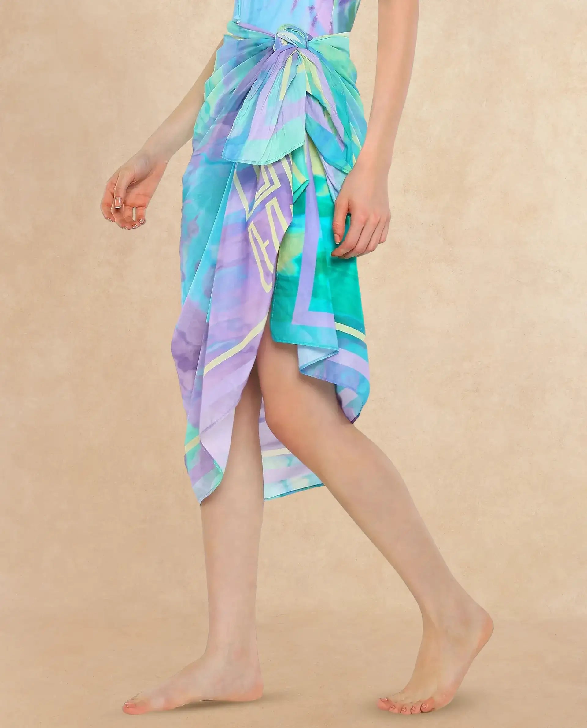 Rareism Women Mano Multi Abstract Print Scarf