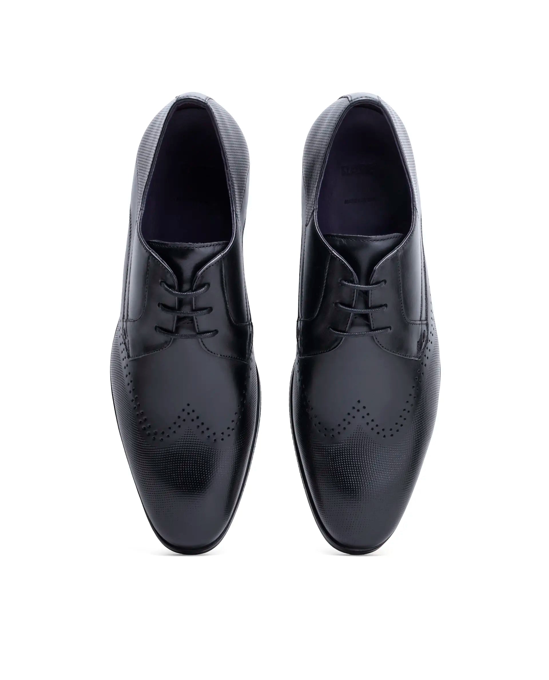 Rare Rabbit Men's Marcello Black Leather Formal