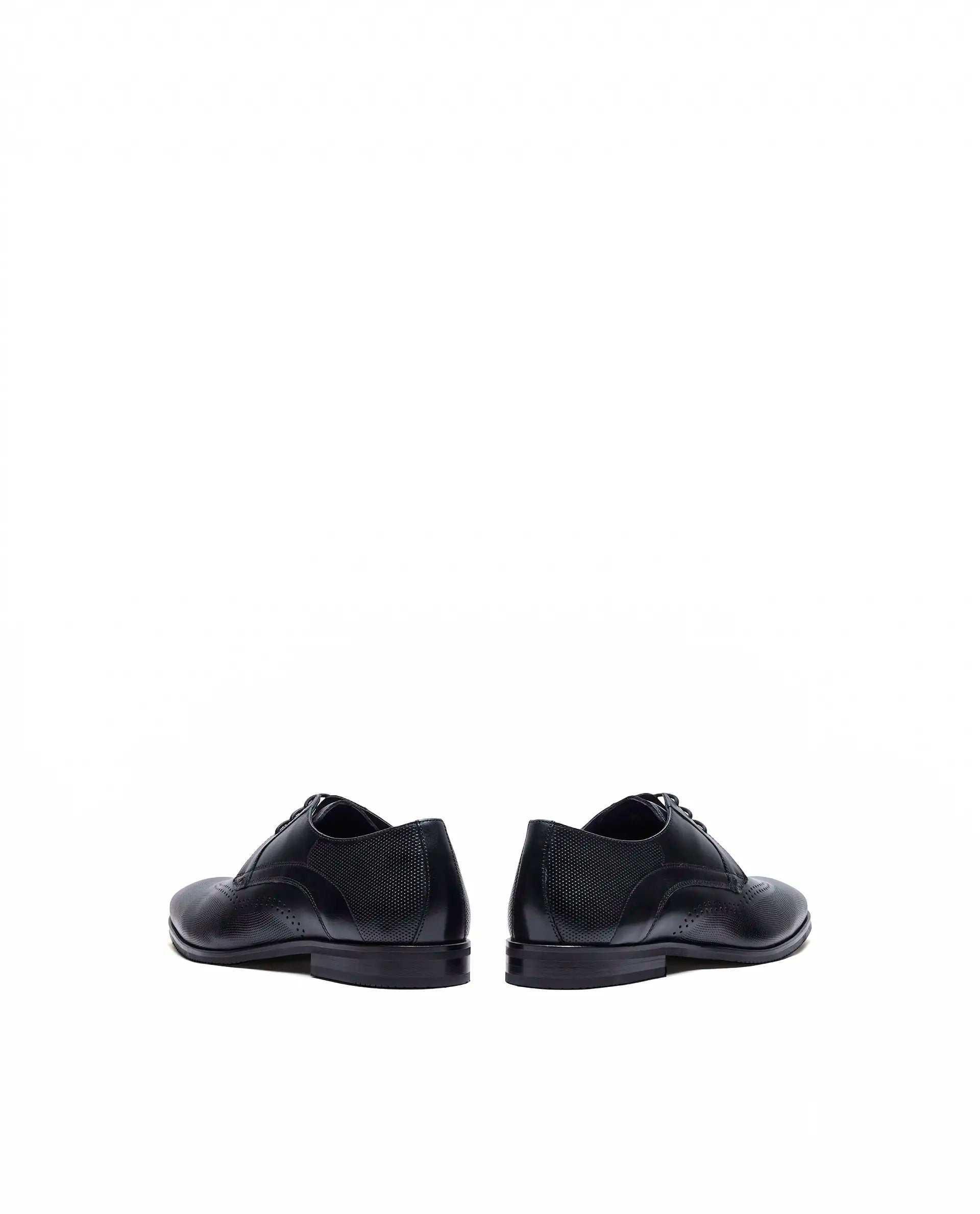 Rare Rabbit Men's Marcello Black Leather Formal