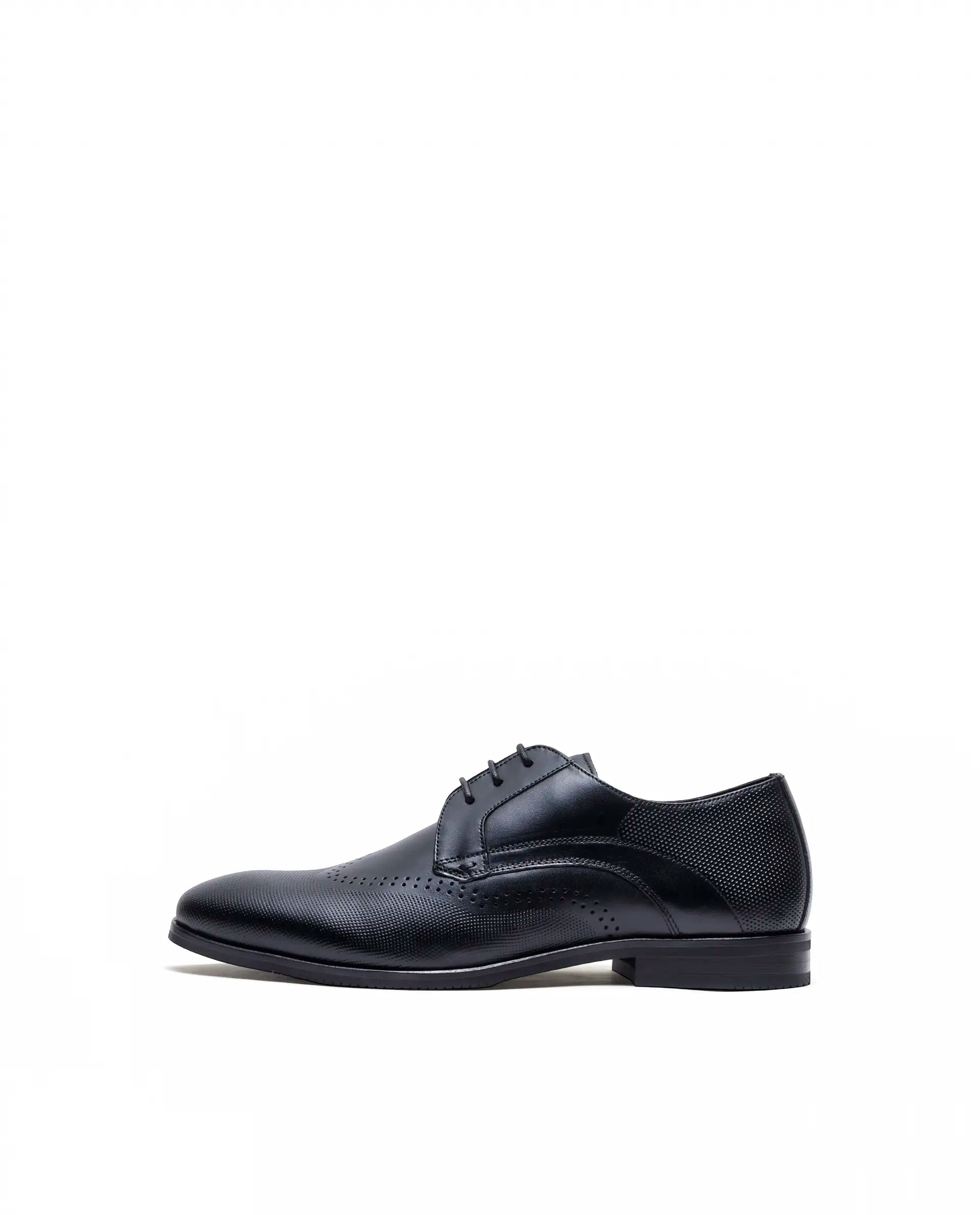 Rare Rabbit Men's Marcello Black Leather Formal